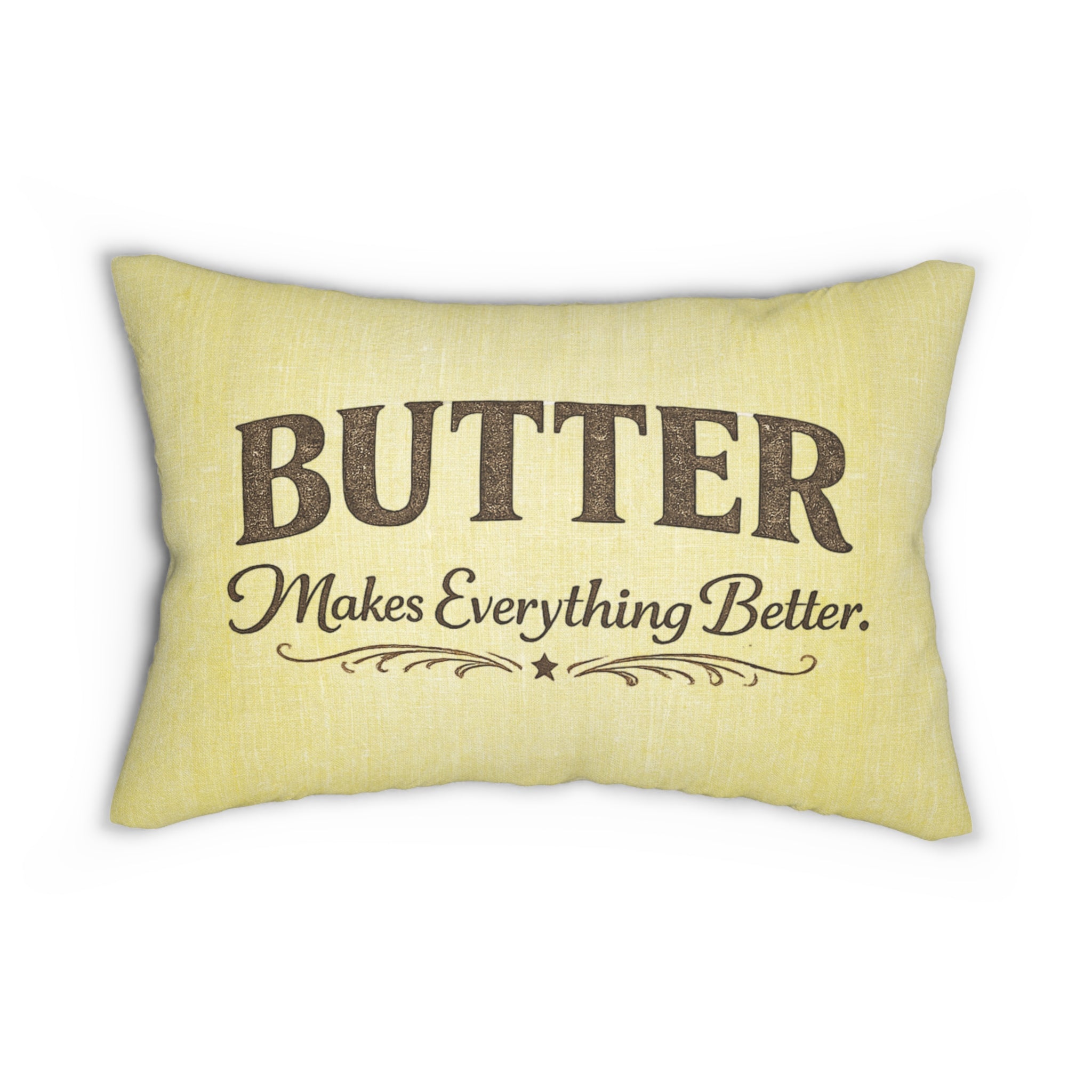 Old Soul Harvest™ Butter Makes Everything Better Lumbar Pillow - Lumbar Pillow from the Old Soul Harvest Campfire Circle collection