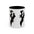 Elegant Lady Fashion Coffee Mug – Vintage Chic Black & White Accent - Creations by Chris and Carlos