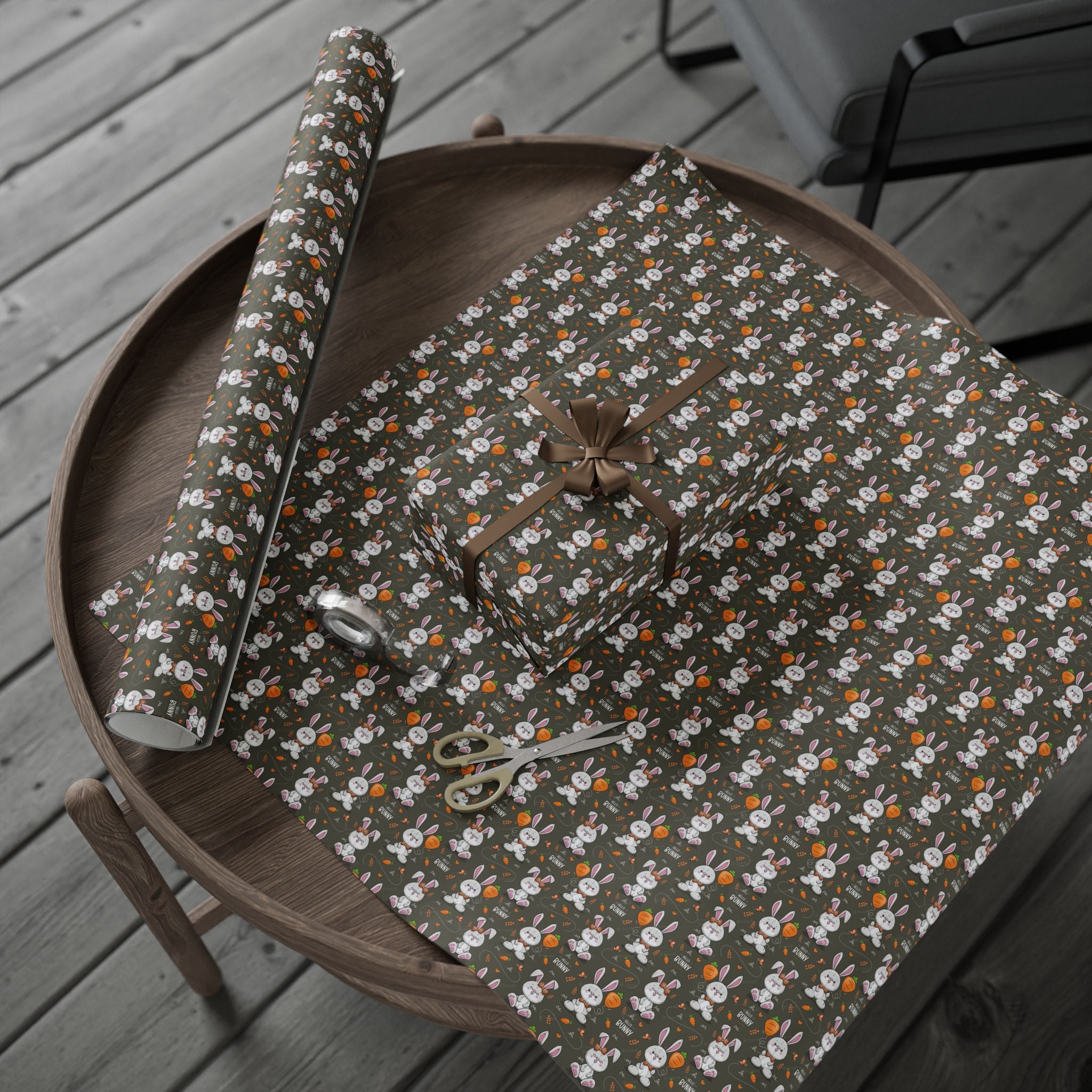 Bunny Pattern Wrapping Paper Roll — Cute Easter Gift Wrap - Creations by Chris and Carlos