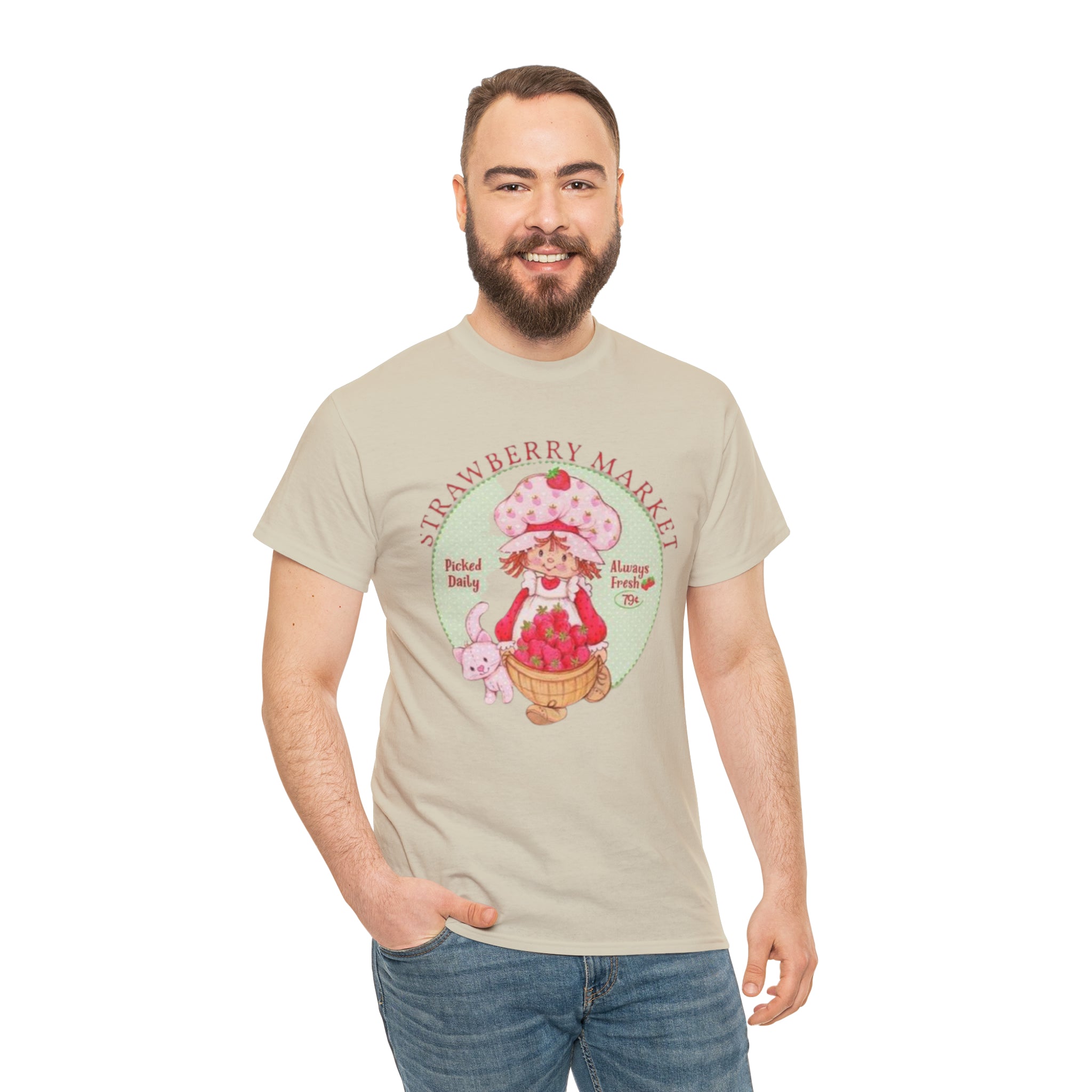 Strawberry Shortcake-  Unisex Heavy Cotton T-Shirt - Creations by Chris and Carlos