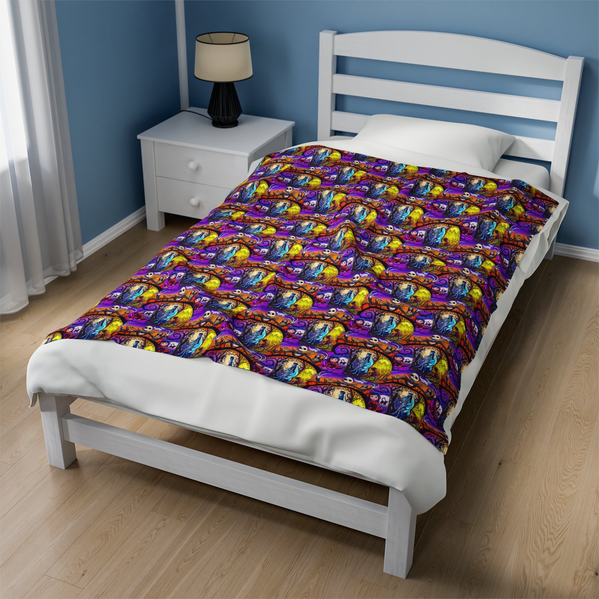 Nightmare before Christmas- Velveteen Plush CuddleLux Bliss Blanket - Creations by Chris and Carlos