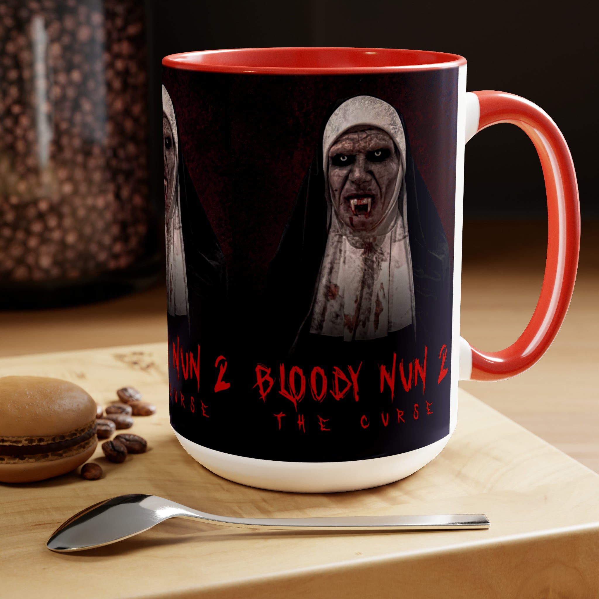 The Nun 2- Two-Tone Coffee Mugs, 15oz - Creations by Chris and Carlos