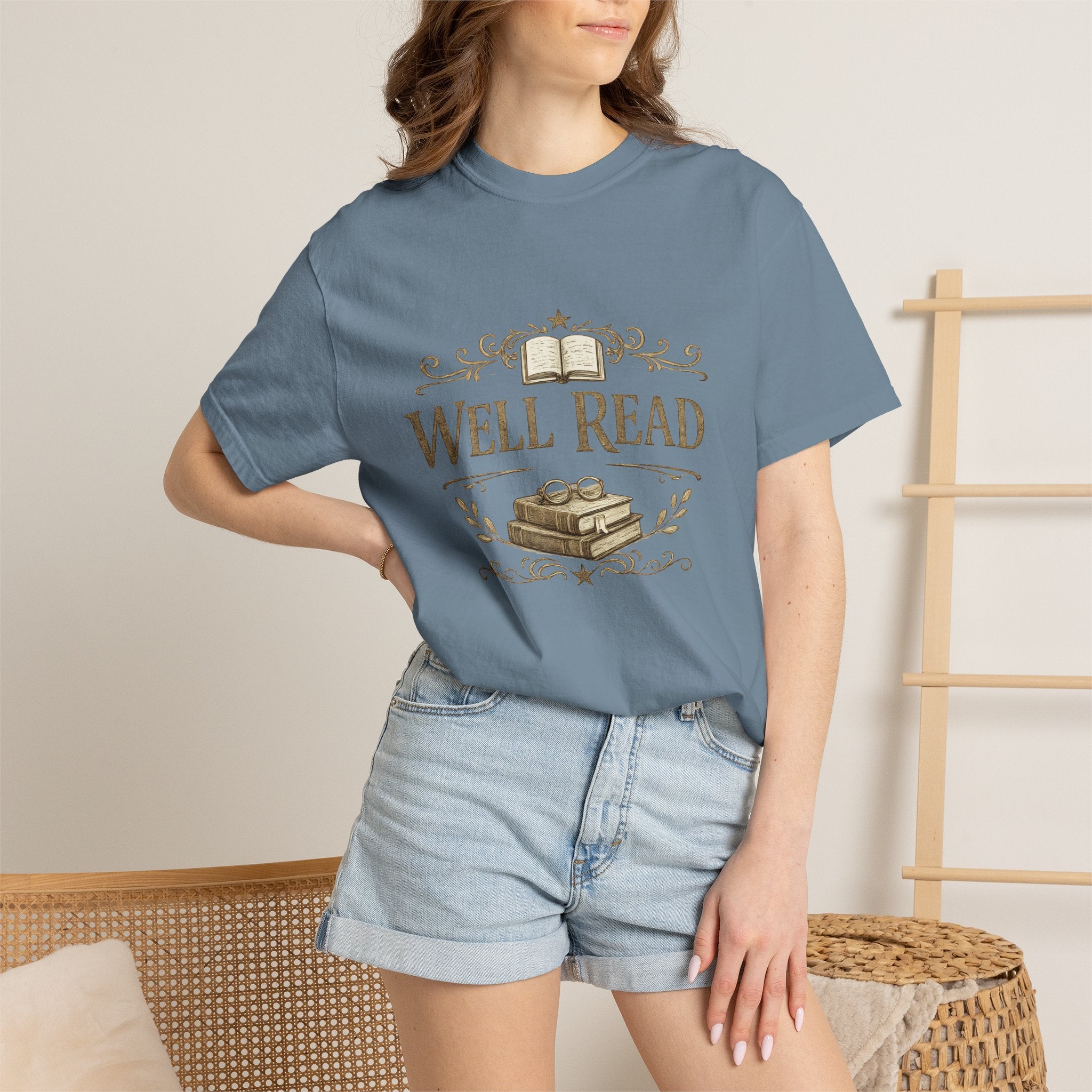 Well Read T-Shirt — Vintage Book Lover Tee - Creations by Chris and Carlos