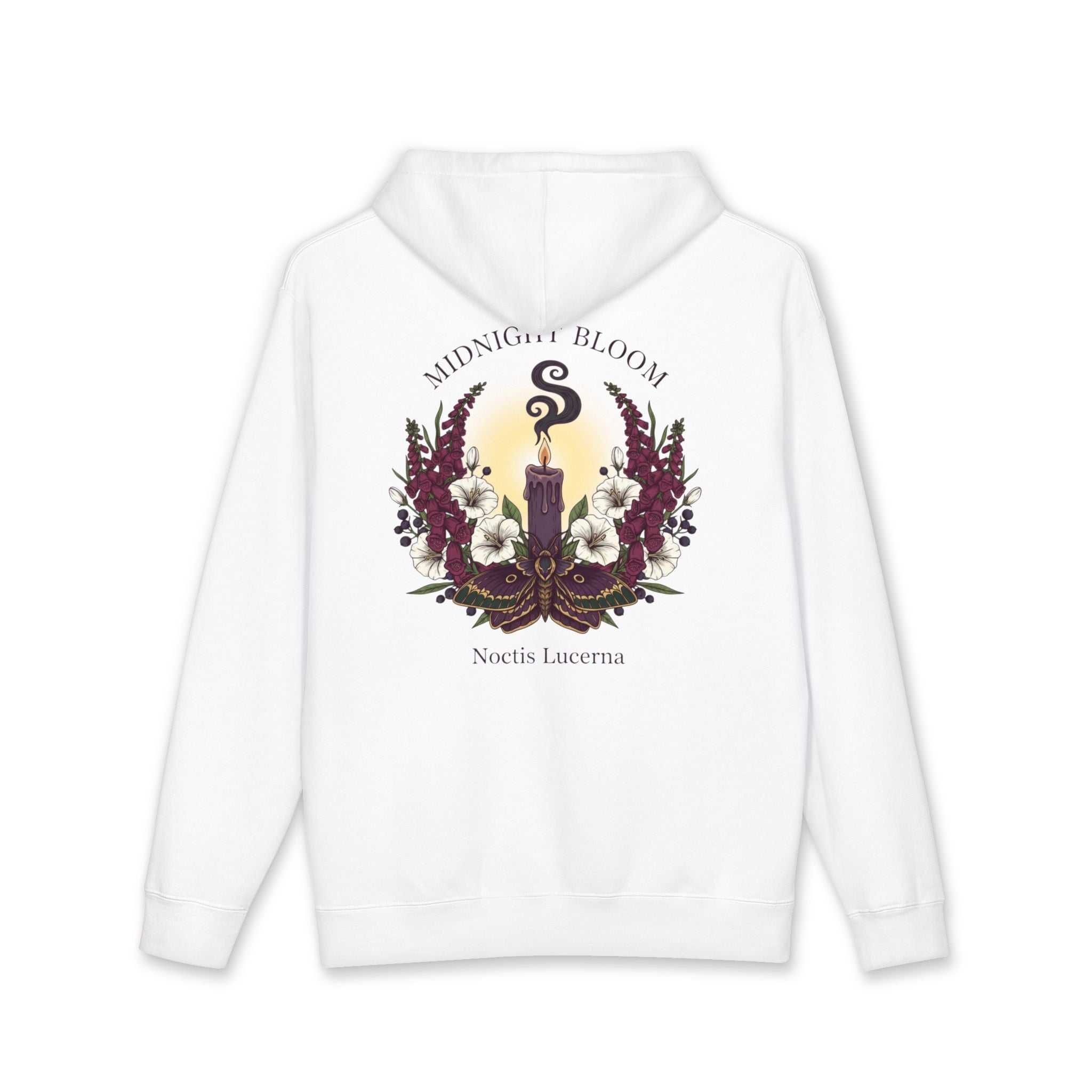 Midnight Bloom Hoodie — Gothic Floral Candle Sweatshirt - Creations by Chris and Carlos
