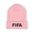 Classic Cuffed Beanie with Embroidered FIFA Design - Cozy Winter Hat