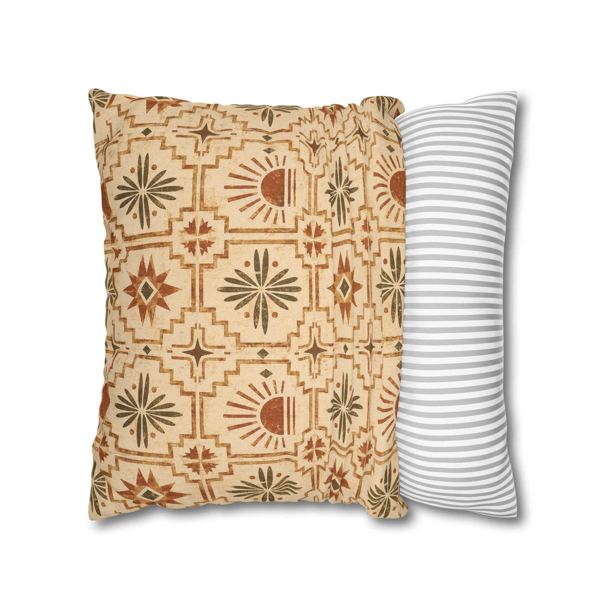 Copy of Southwestern Stripe Accent Pillowcase — Boho Sun & Geometric Throw Pillow Cover - Creations by Chris and Carlos
