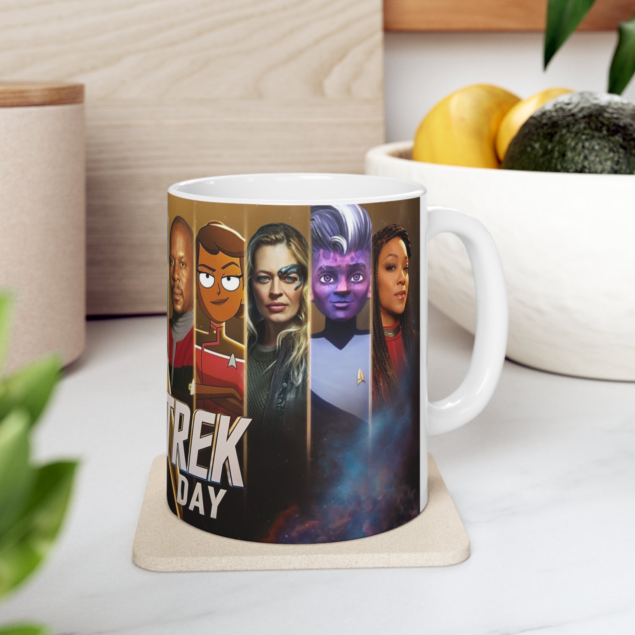 Star Trek Collection- USS Enterprise White Ceramic Mug - Creations by Chris and Carlos