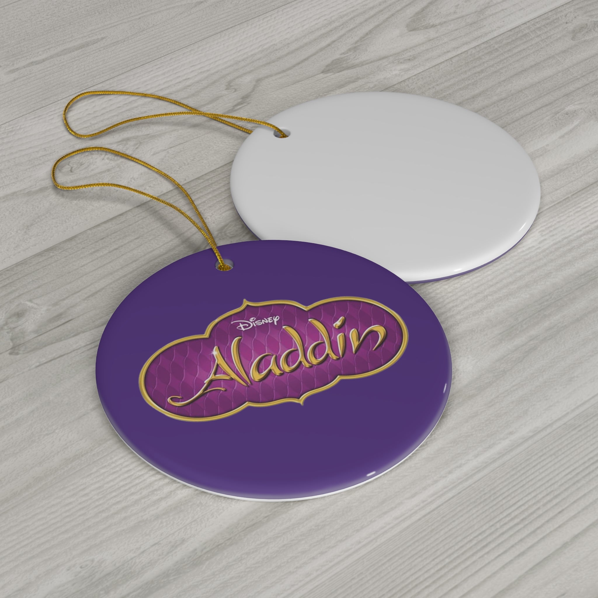 Aladdin- Ceramic Ornament, 4 Shapes - Creations by Chris and Carlos