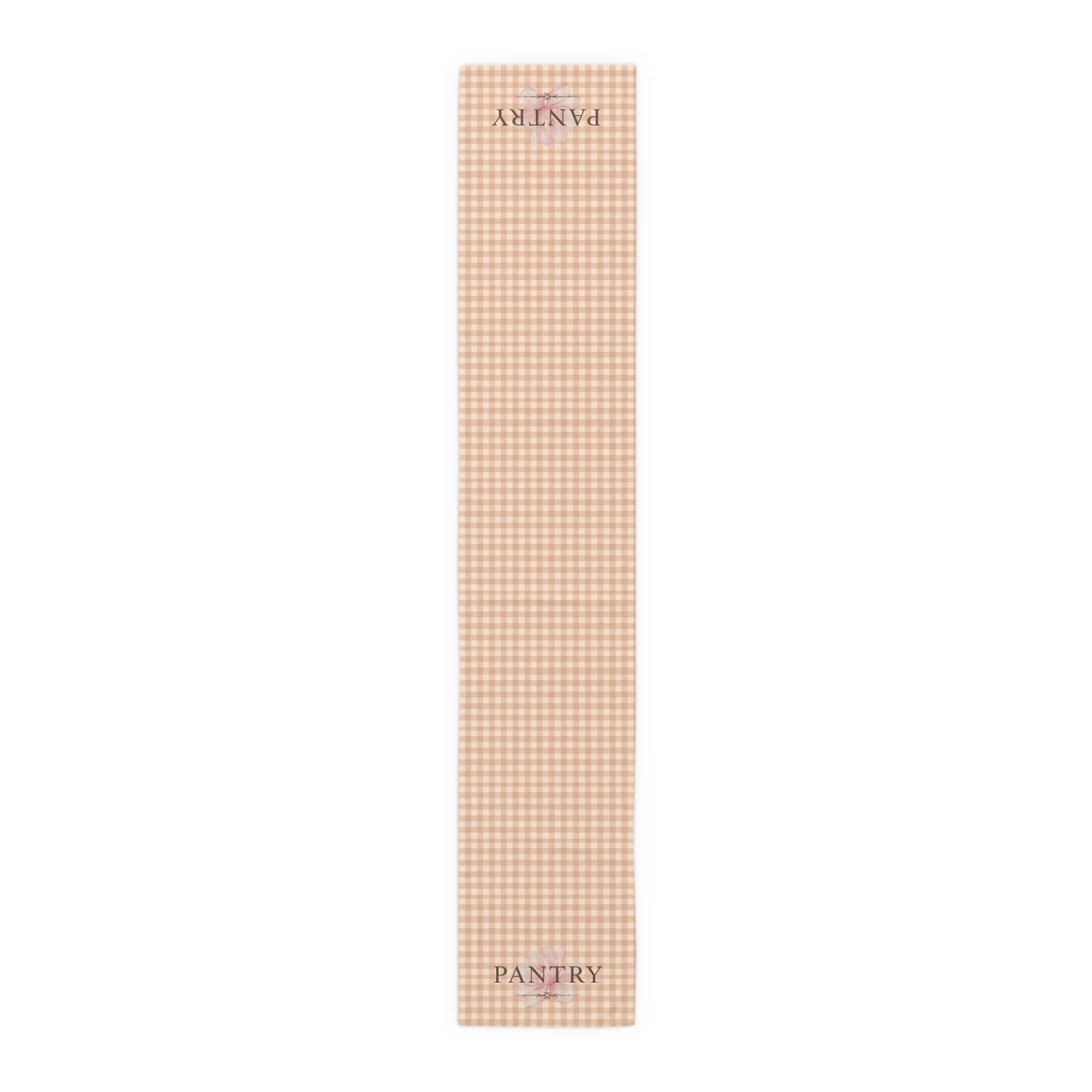 Farmhouse Gingham Table Runner — "Pantry" Cotton-Blend Decor - Creations by Chris and Carlos