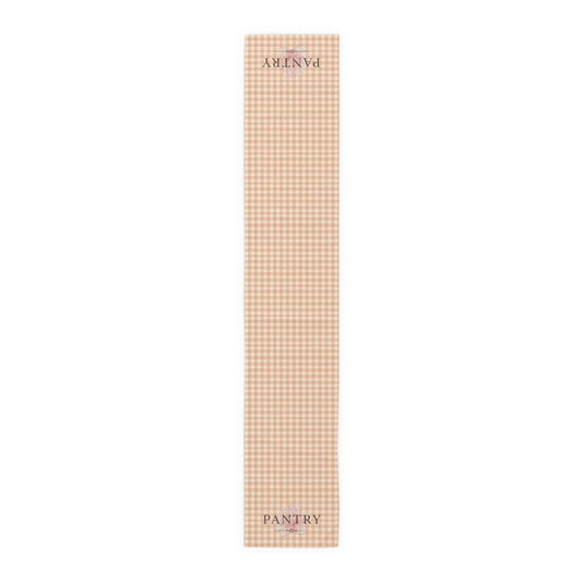 Farmhouse Gingham Table Runner — "Pantry" Cotton-Blend Decor - Creations by Chris and Carlos