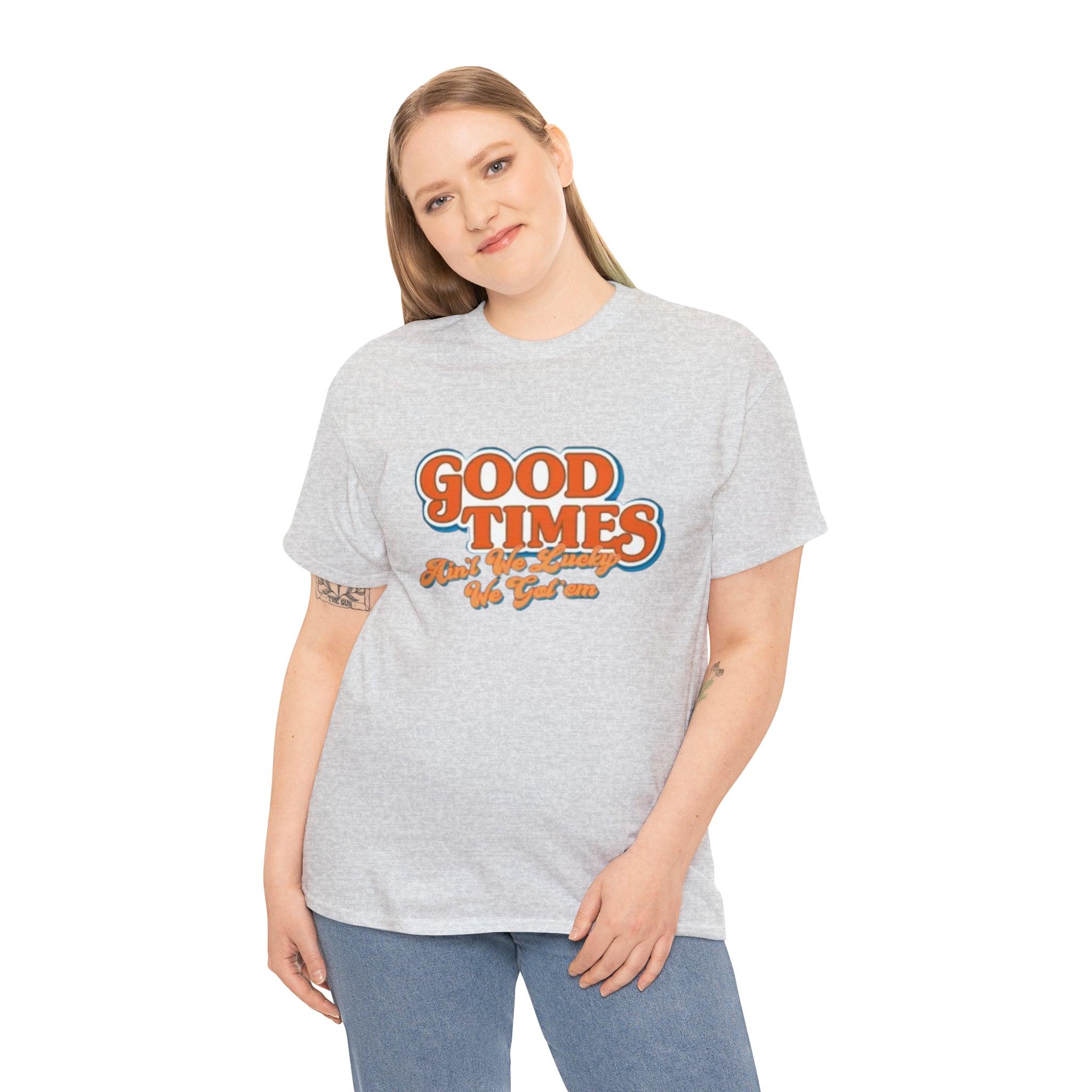 Good Times 70's TV Show- Unisex Heavy Cotton T-Shirt - Creations by Chris and Carlos