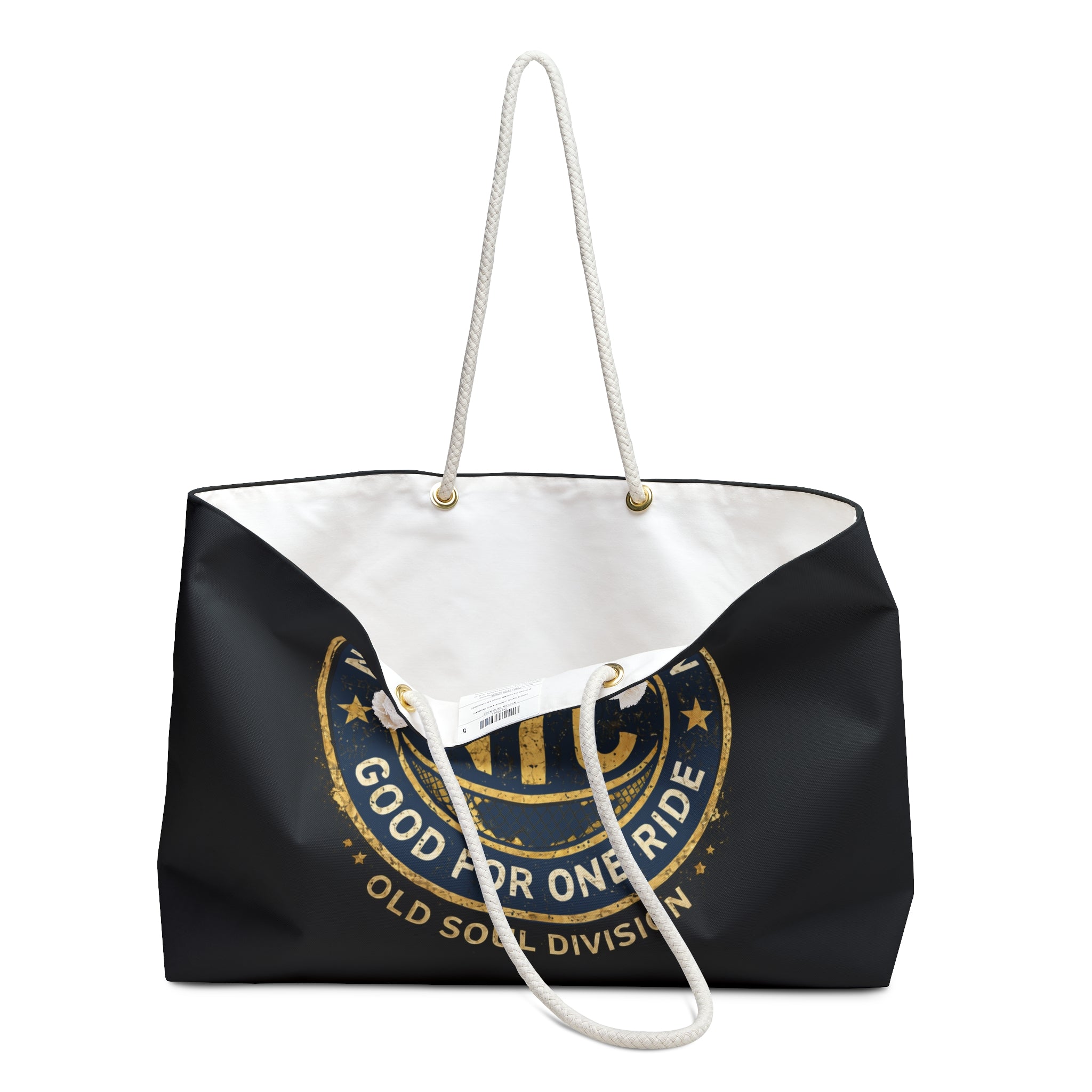 The Foundry Collective NYC Transit Token Weekender Bag — Vintage 'Good For One Ride' Travel Tote - Creations by Chris and Carlos