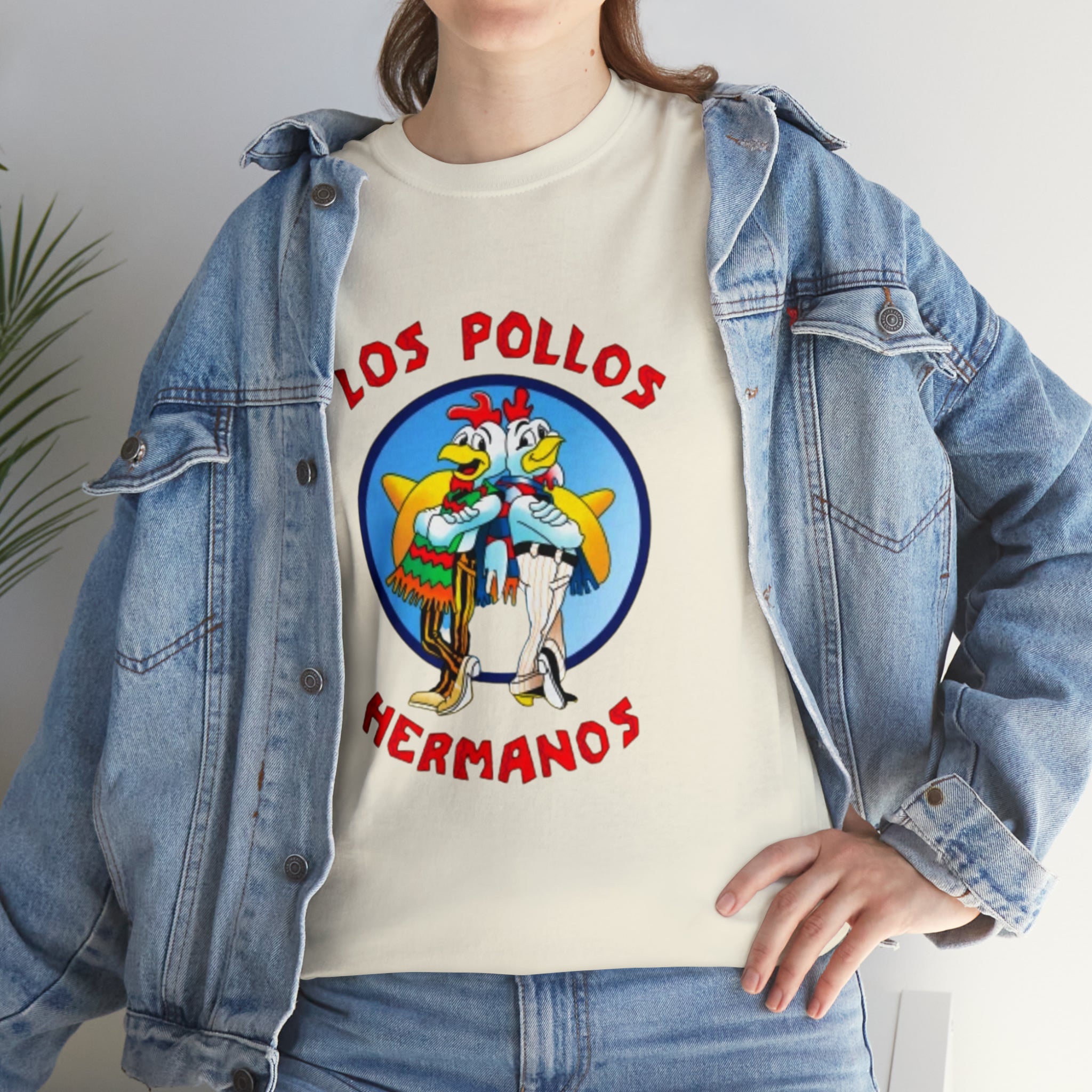 Pollos- Unisex Heavy Cotton T-Shirt - Creations by Chris and Carlos