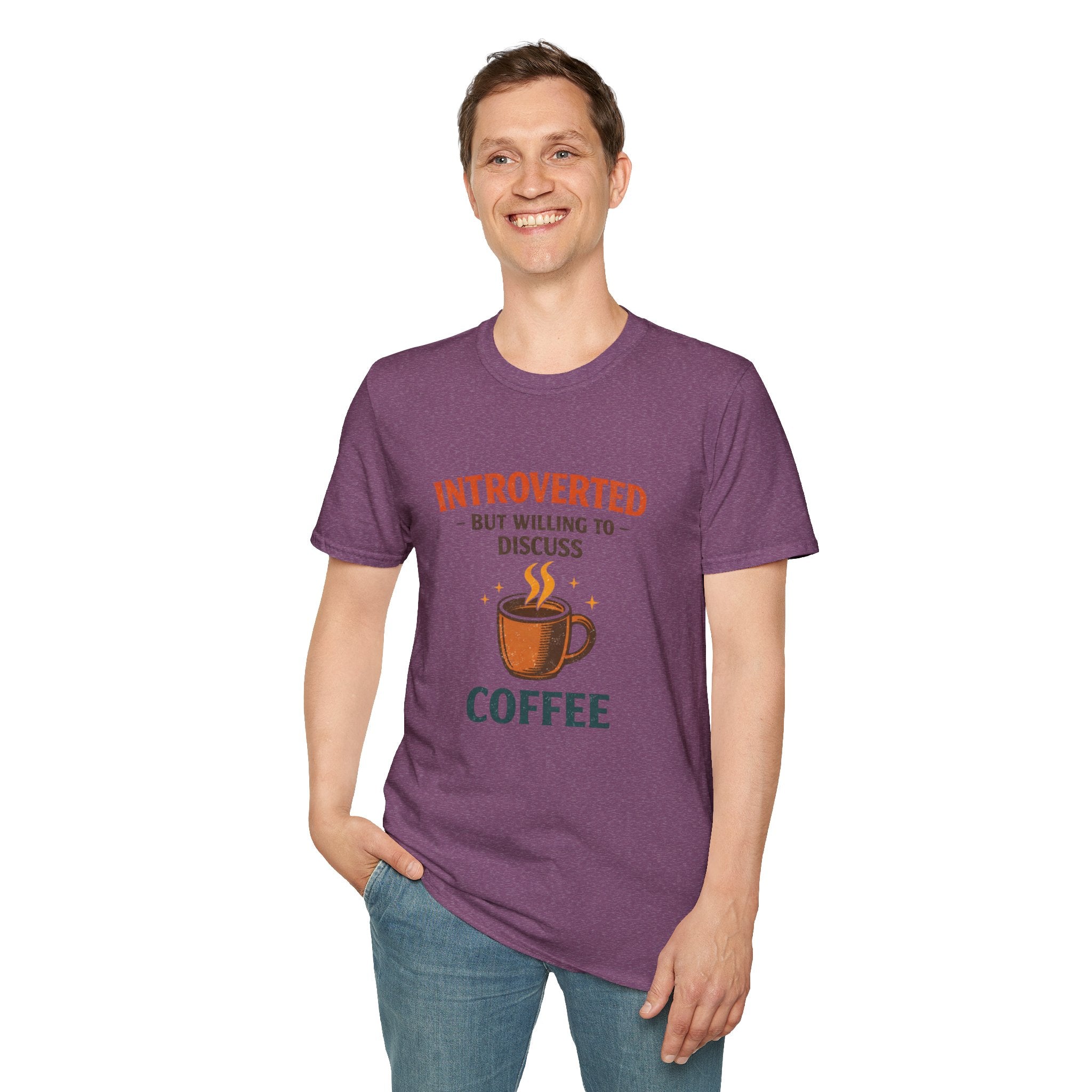 Introverted But Willing to Discuss Coffee T-Shirt - Creations by Chris and Carlos