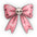 Skull Bow Shaped Pillow — Pink Gothic Decorative Throw