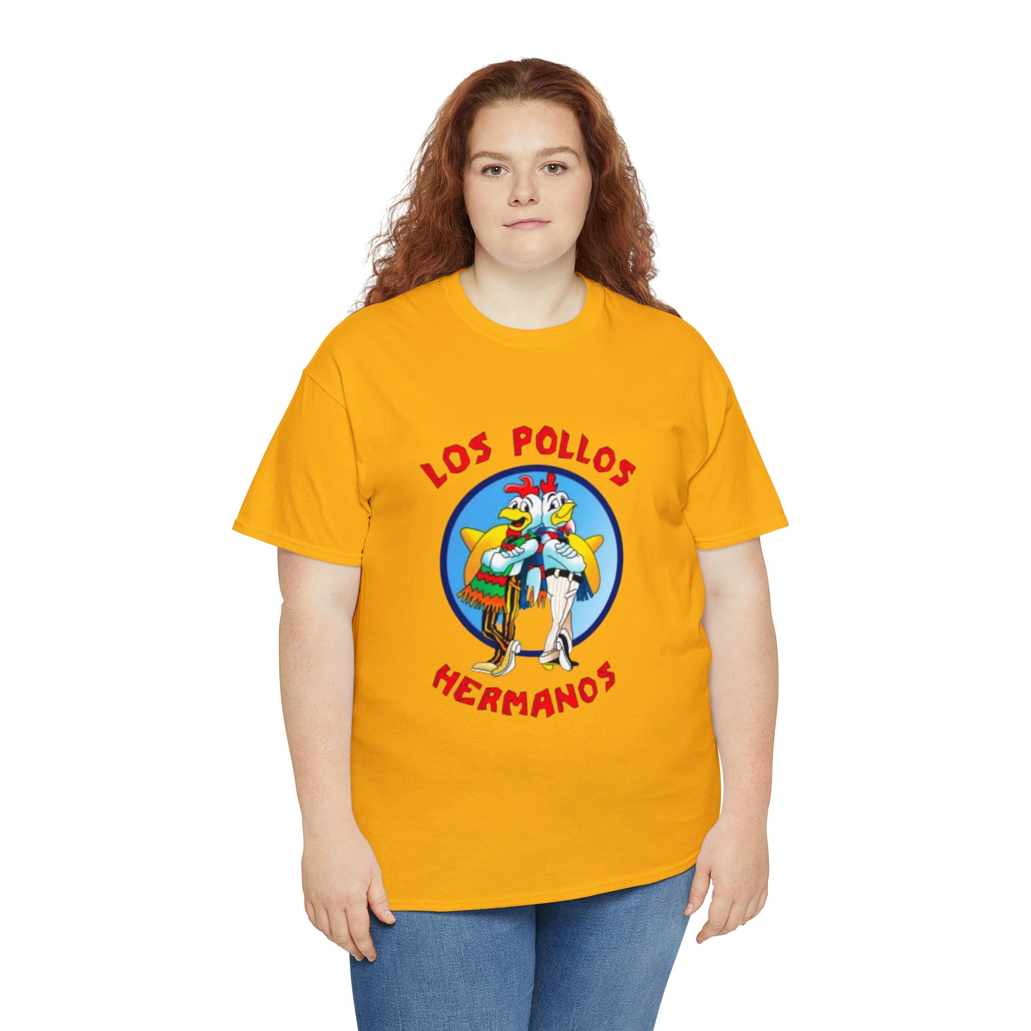 Pollos- Unisex Heavy Cotton T-Shirt - Creations by Chris and Carlos