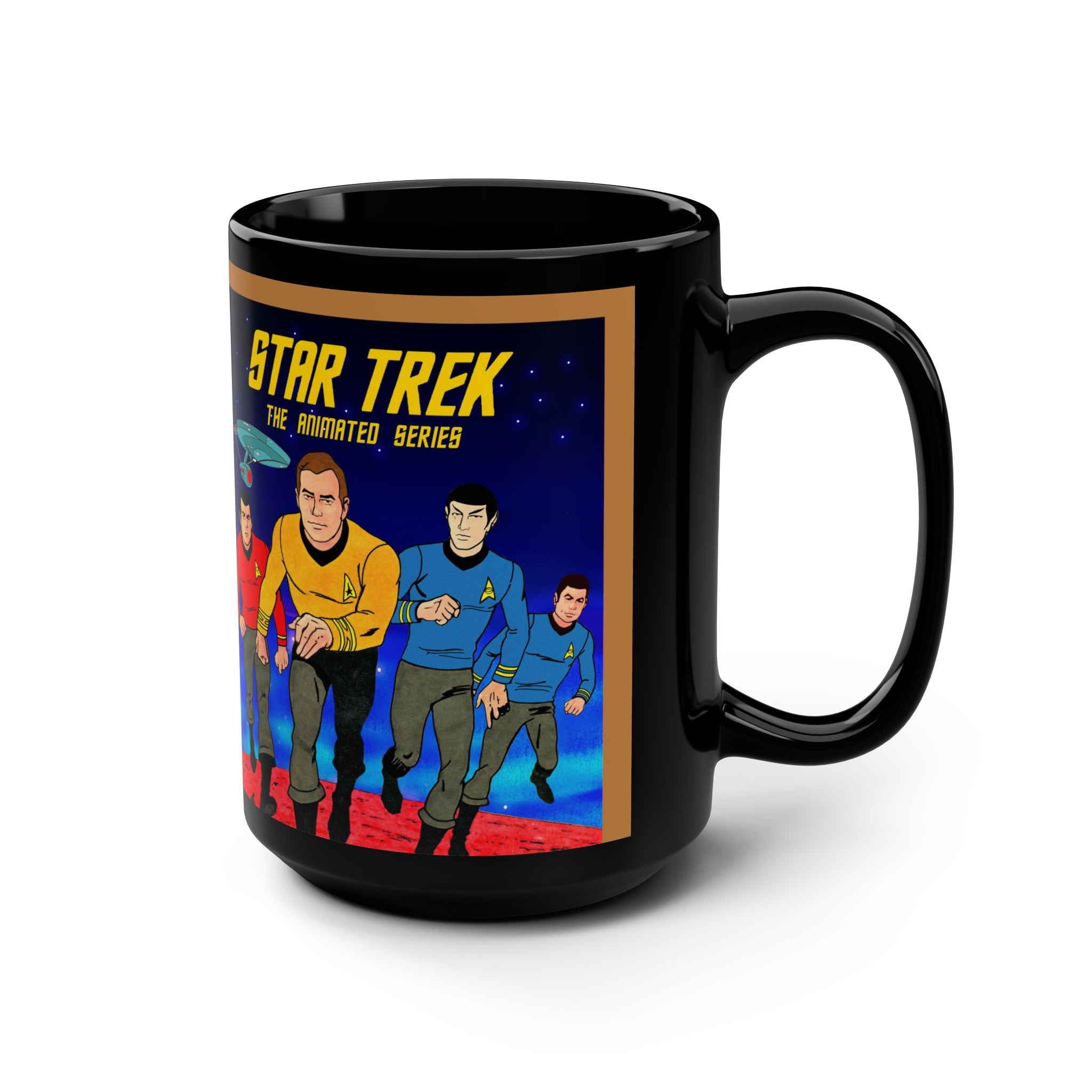 Star Trek Collection- Black Mug, 15oz - Creations by Chris and Carlos