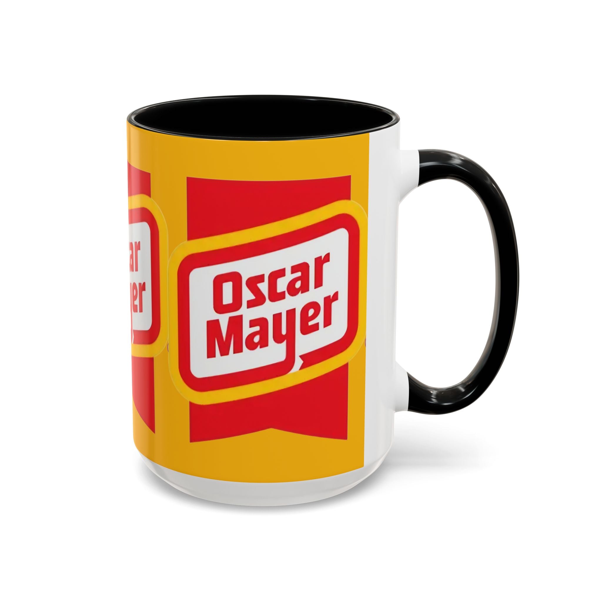 Accent Mug — Retro Oscar Mayer Logo Coffee Cup (11/15 oz) - Creations by Chris and Carlos