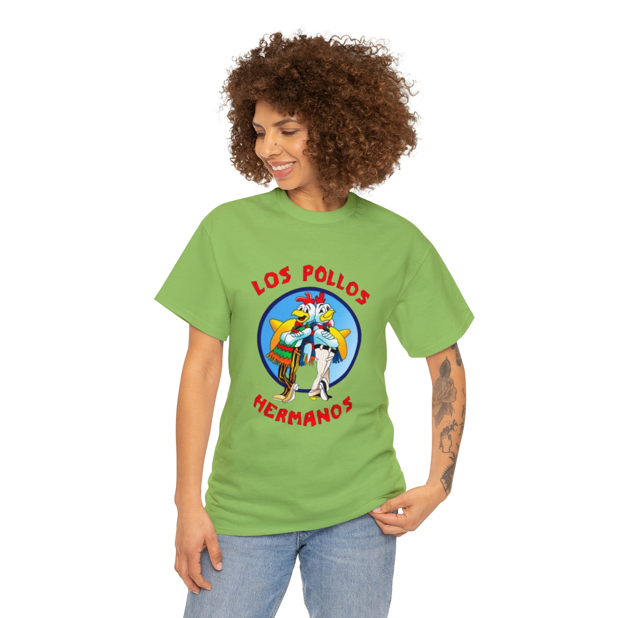Pollos- Unisex Heavy Cotton T-Shirt - Creations by Chris and Carlos