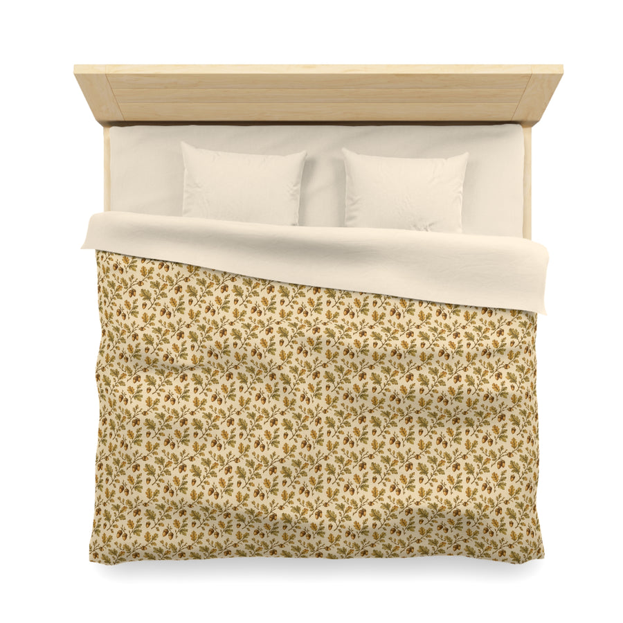 Mustard Pressed Autumn Leaves Duvet Cover – Old Soul Harvest Hallow™ | Autumn Home