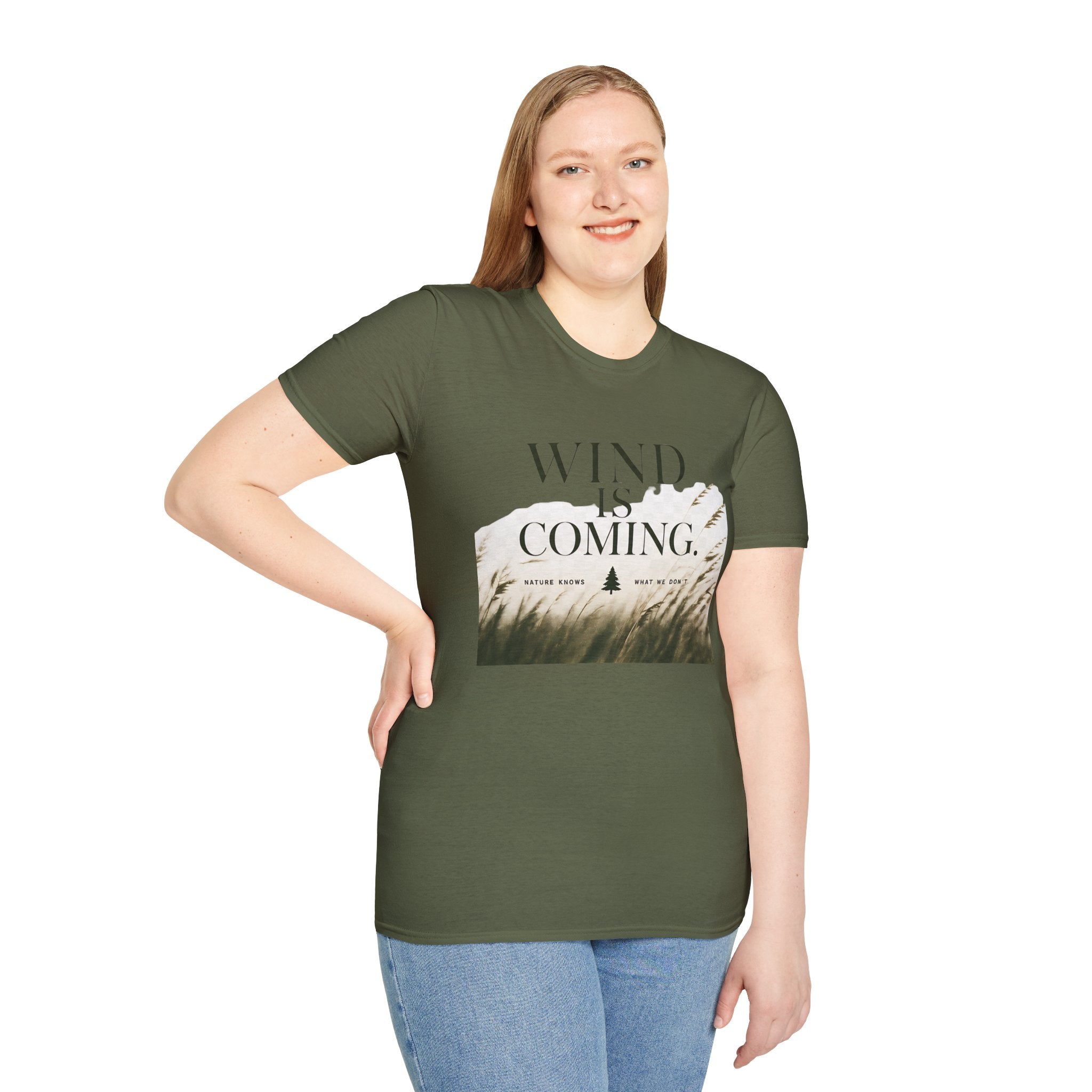 Wind Is Coming T-Shirt — Nature Breeze Graphic Tee - Creations by Chris and Carlos