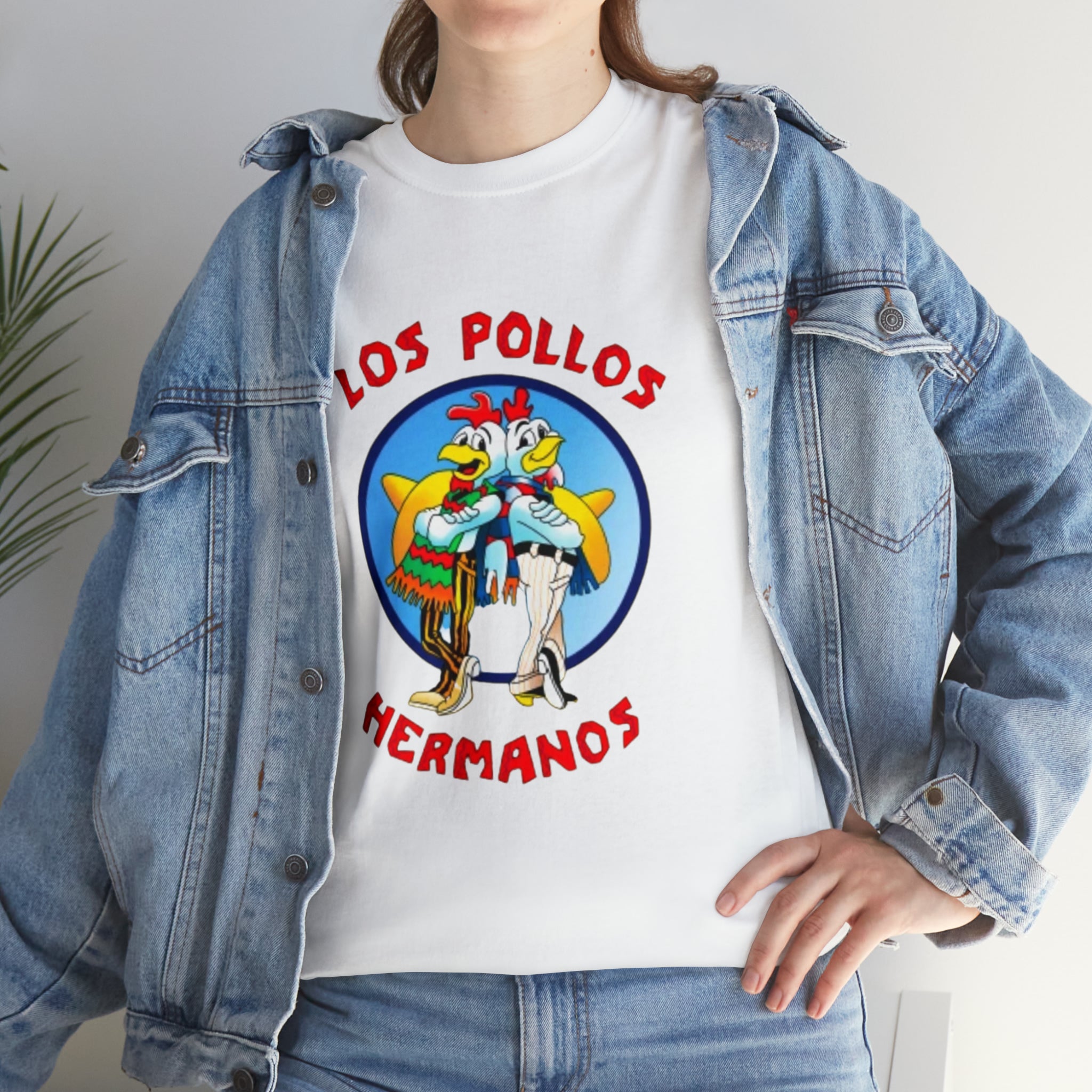 Pollos- Unisex Heavy Cotton T-Shirt - Creations by Chris and Carlos
