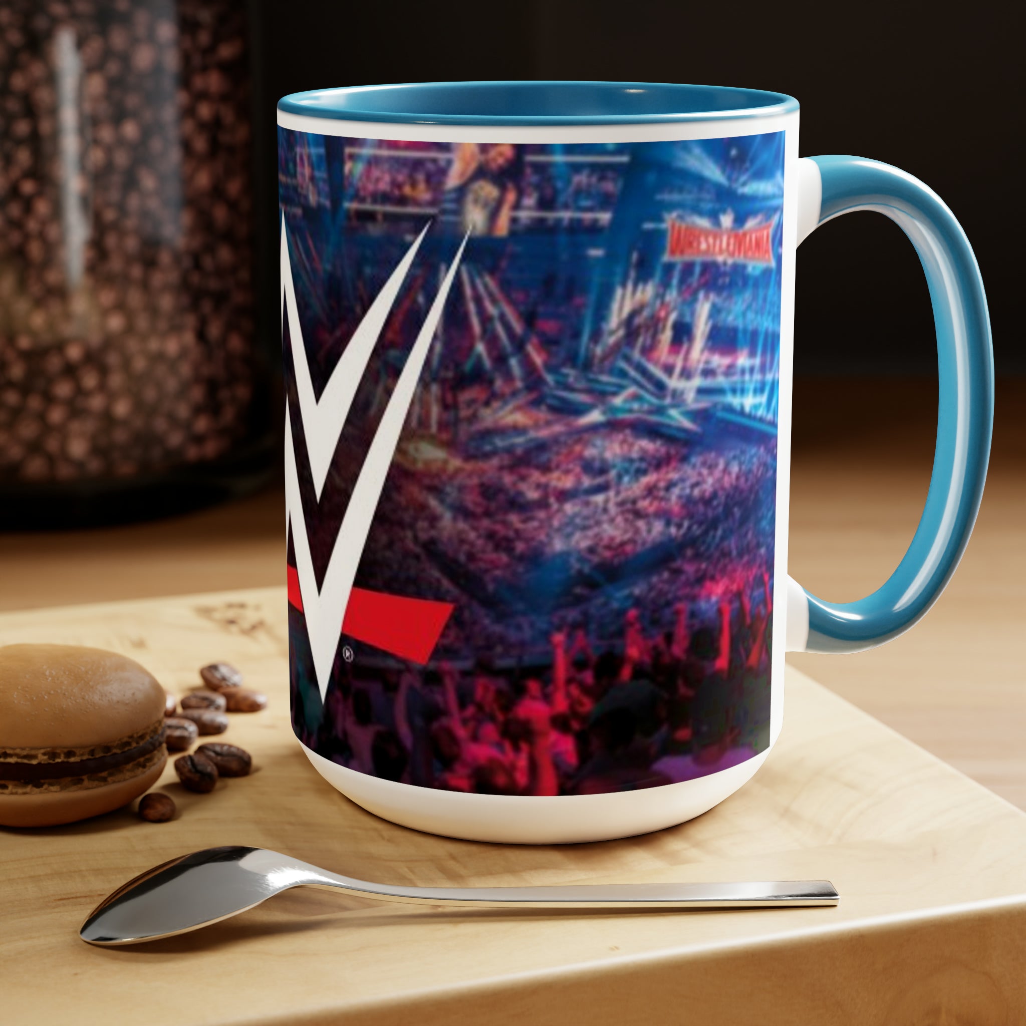 WWE- Logo White Ceramic Mug - Creations by Chris and Carlos