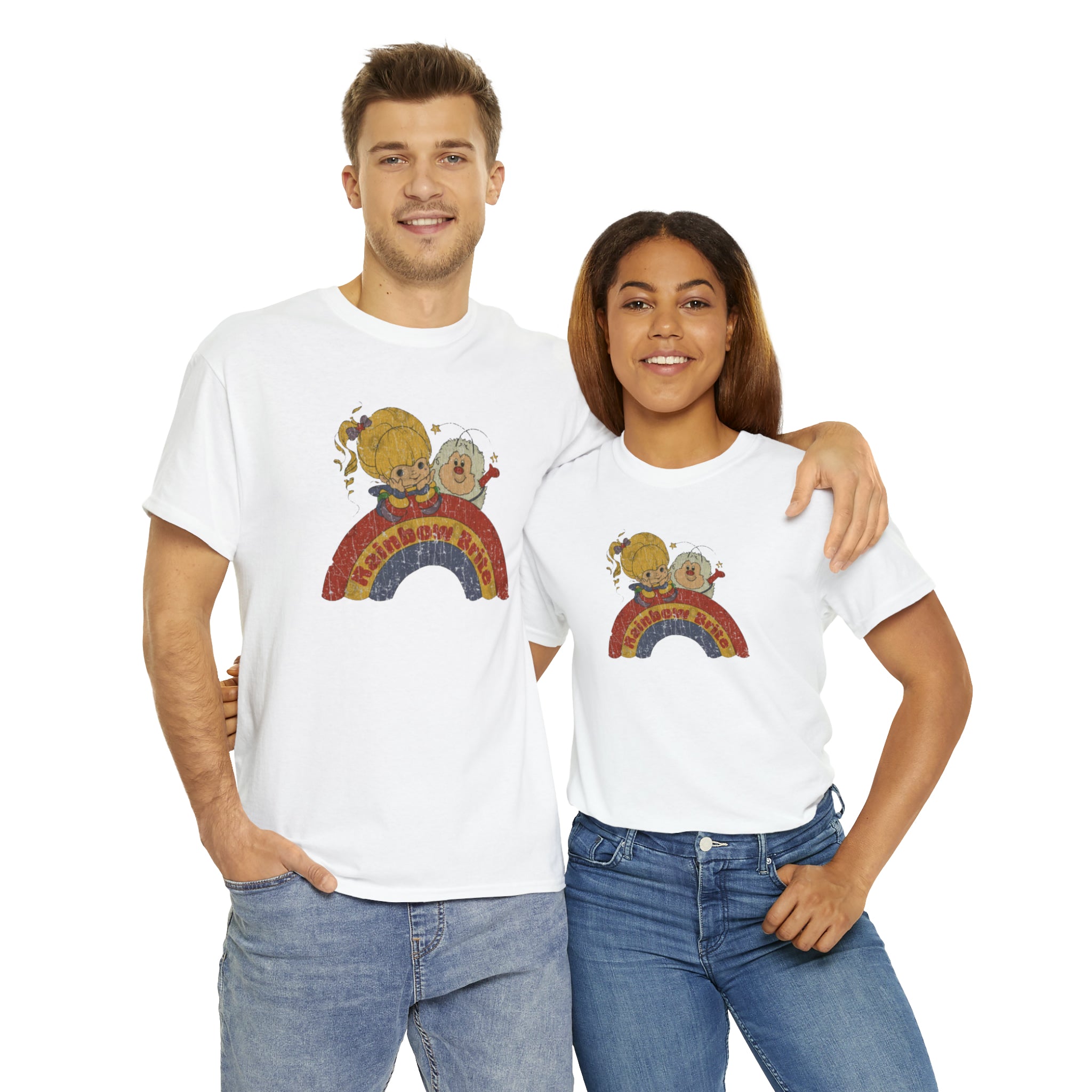 Rainbow Bright- Unisex Heavy Cotton T-Shirt - Creations by Chris and Carlos