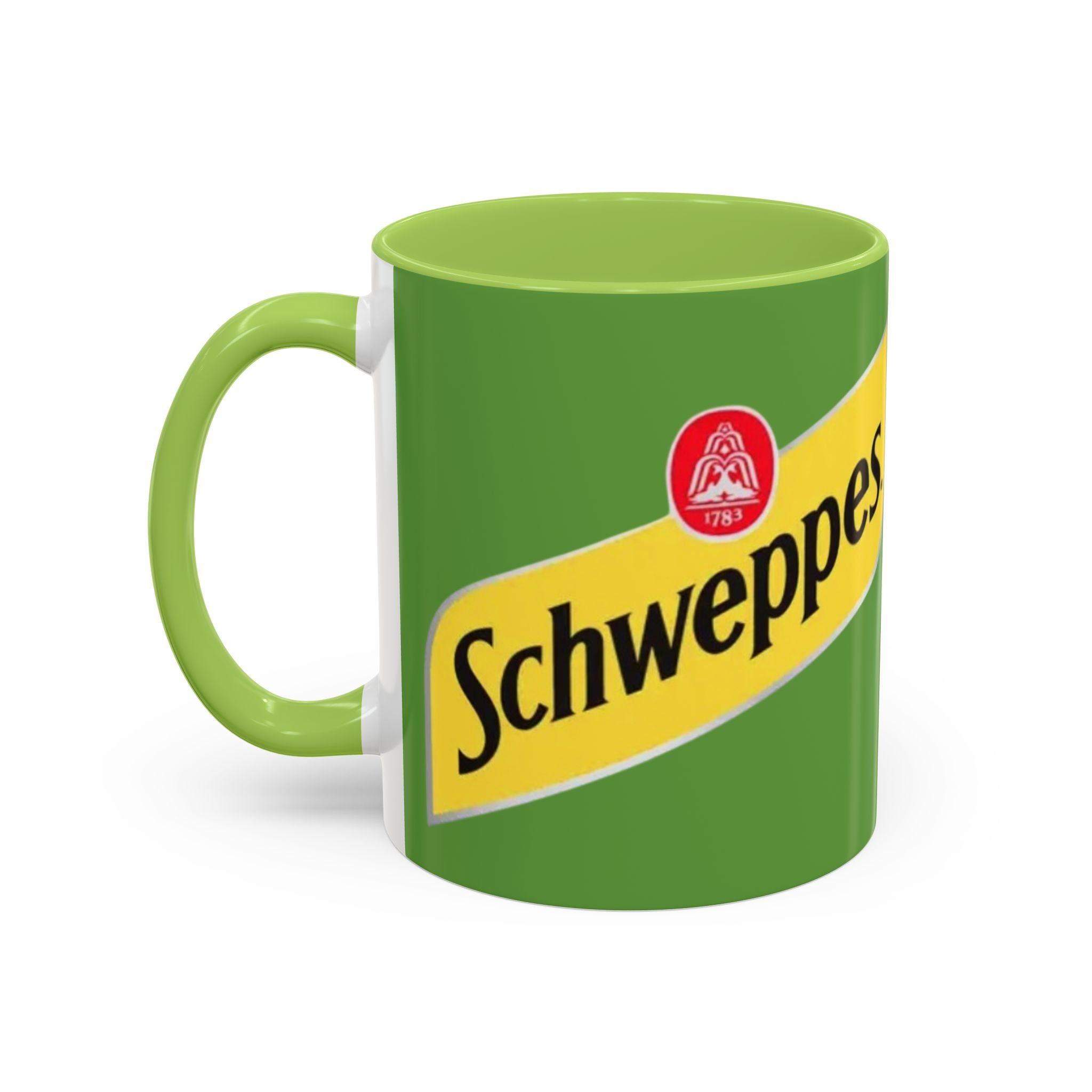 Schweppes Logo Accent Coffee Mug (11/15oz) - Creations by Chris and Carlos