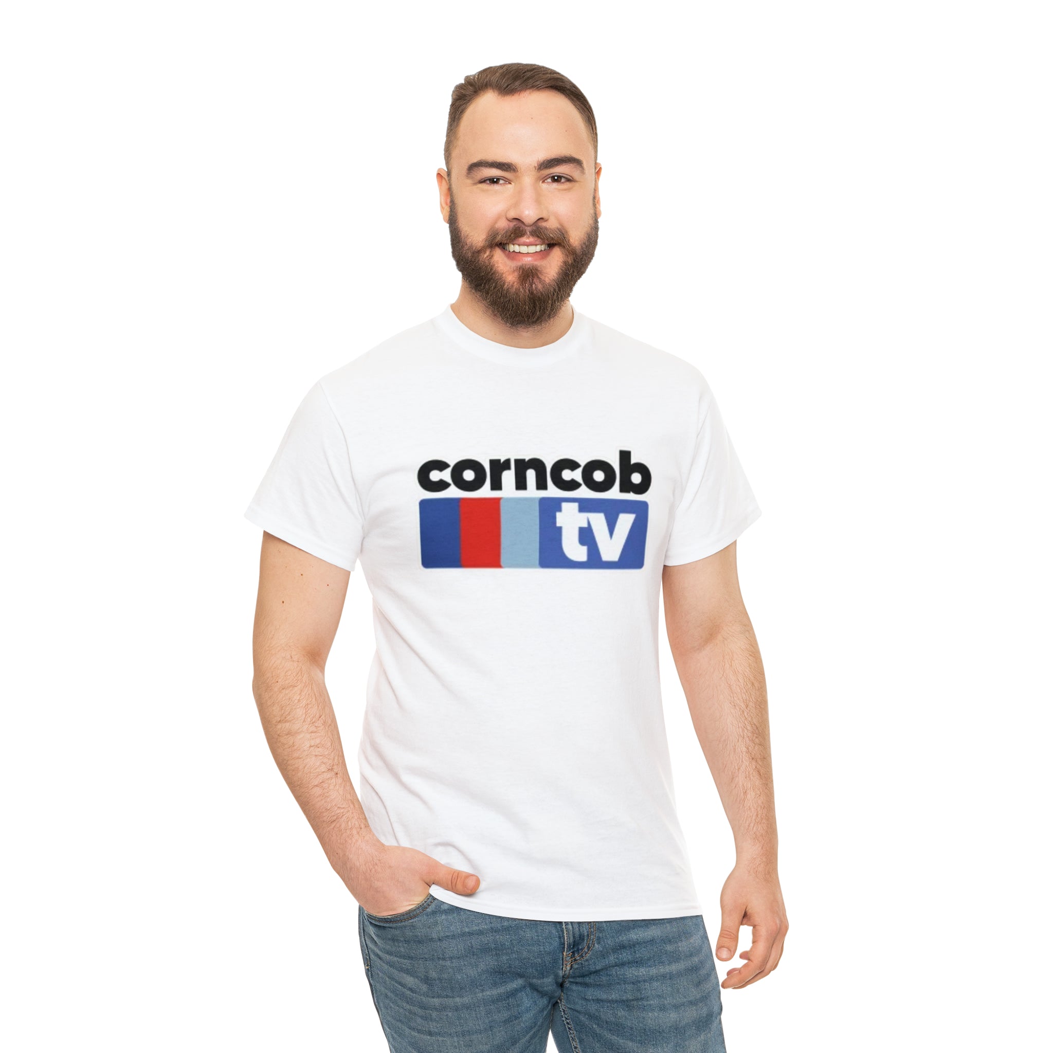 Corncob Tv- Unisex Heavy Cotton T-Shirt - Creations by Chris and Carlos