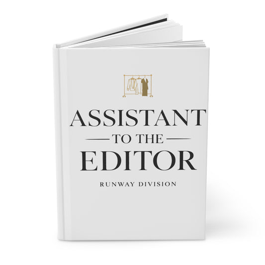 Assistant to the Editor Hardcover Journal — 'Runway Division' Fashion Notebook - Creations by Chris and Carlos
