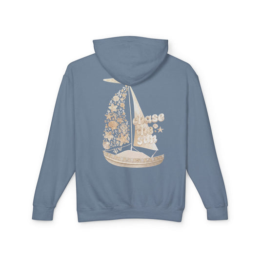 Pink Palm Puff Hoodie — Vintage Tropical Bandana Print Lightweight Hoodie - Creations by Chris and Carlos