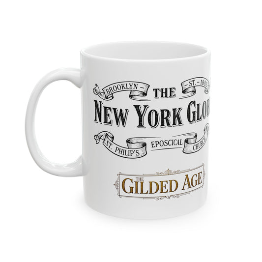 New York Vintage Newspaper Ceramic Mug — The Gilded Age Design (11oz, 15oz) - Creations by Chris and Carlos