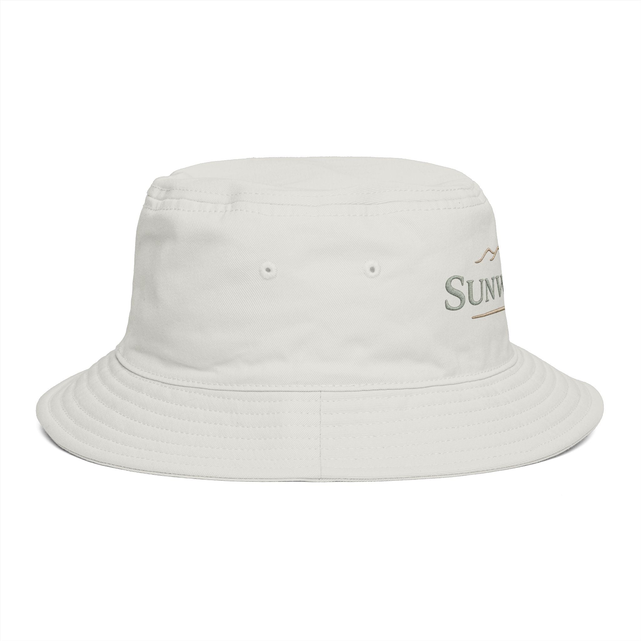 Sunwashed Mountain Bucket Hat — Brown Outdoor Travel & Festival Sun Hat - Creations by Chris and Carlos