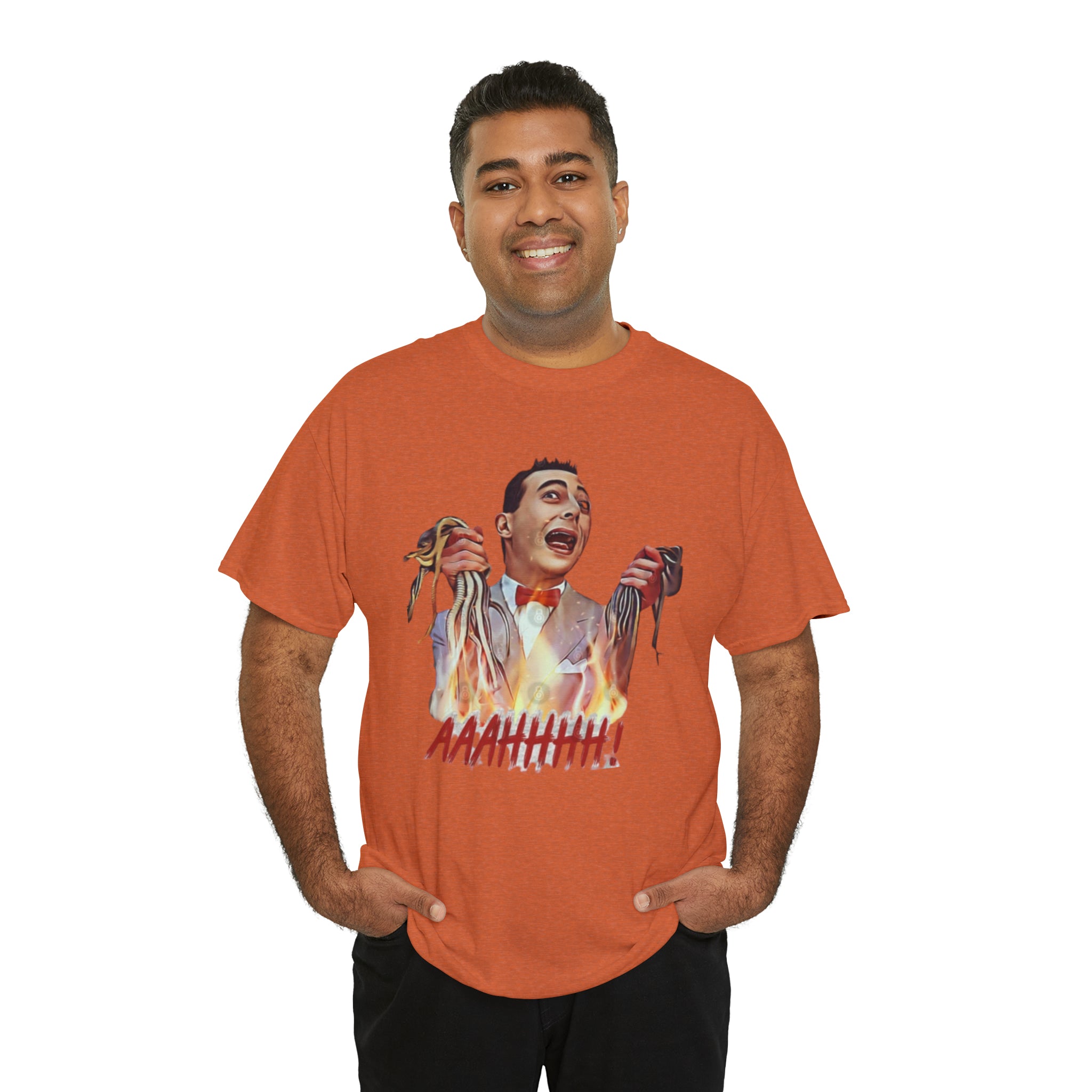 Pee Wee Herman-  Unisex Heavy Cotton T-Shirt - Creations by Chris and Carlos