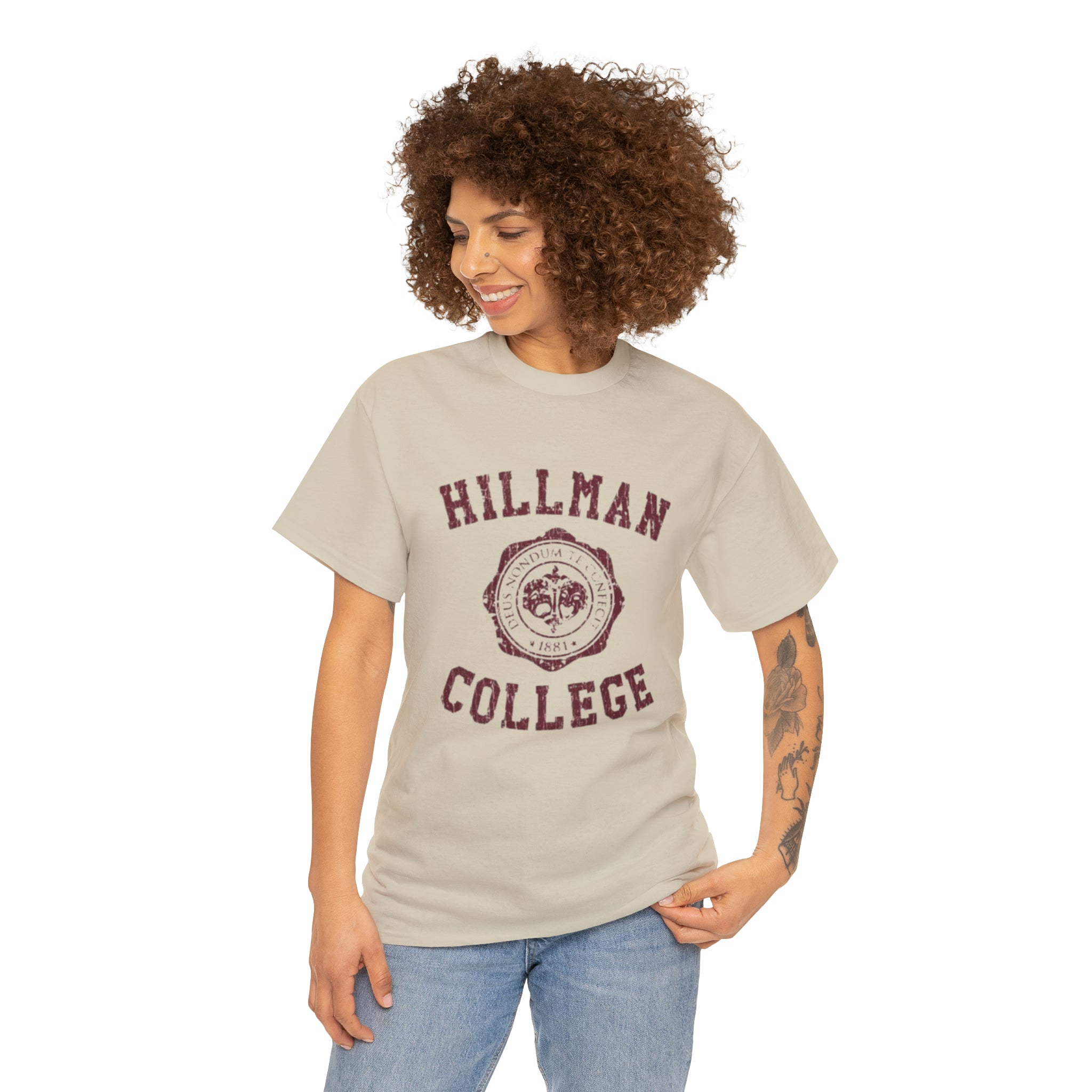 Hillman College- Unisex Heavy Cotton T-Shirt - Creations by Chris and Carlos