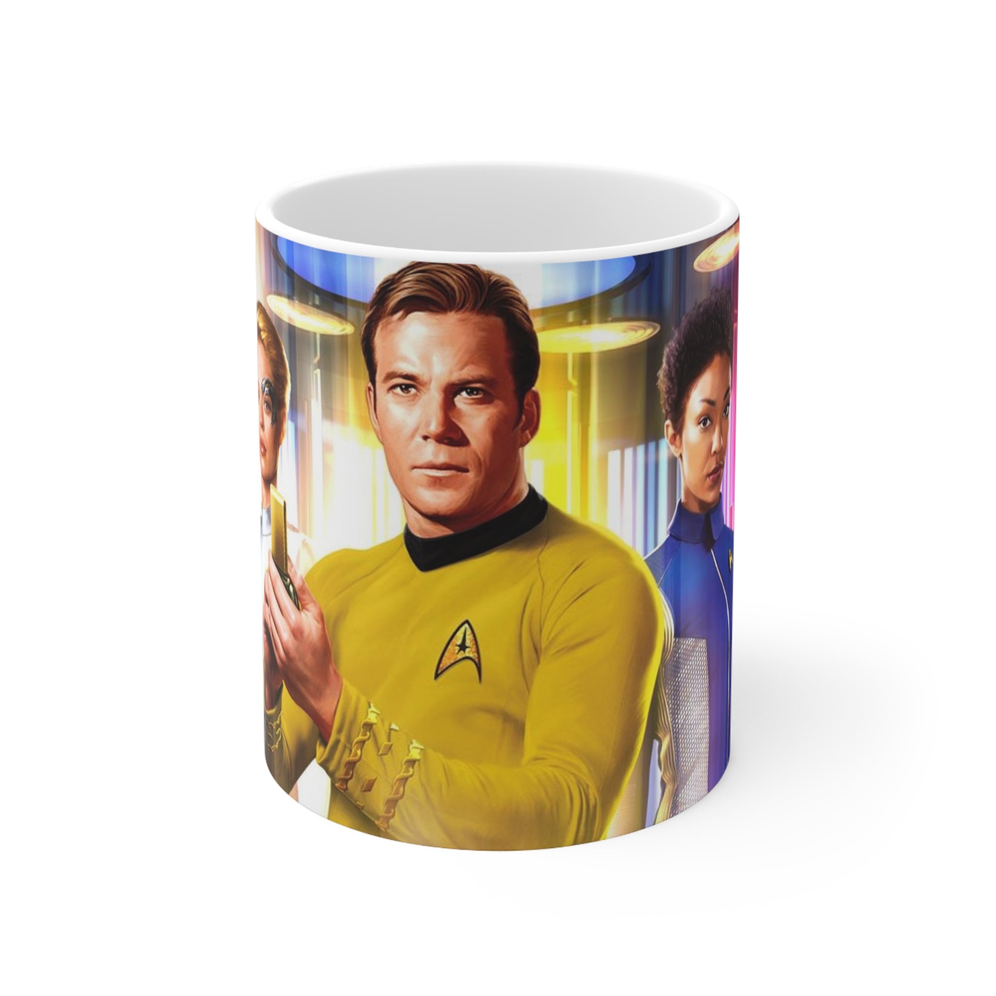 Star Trek USS Enterprise- White Ceramic Mug - Creations by Chris and Carlos
