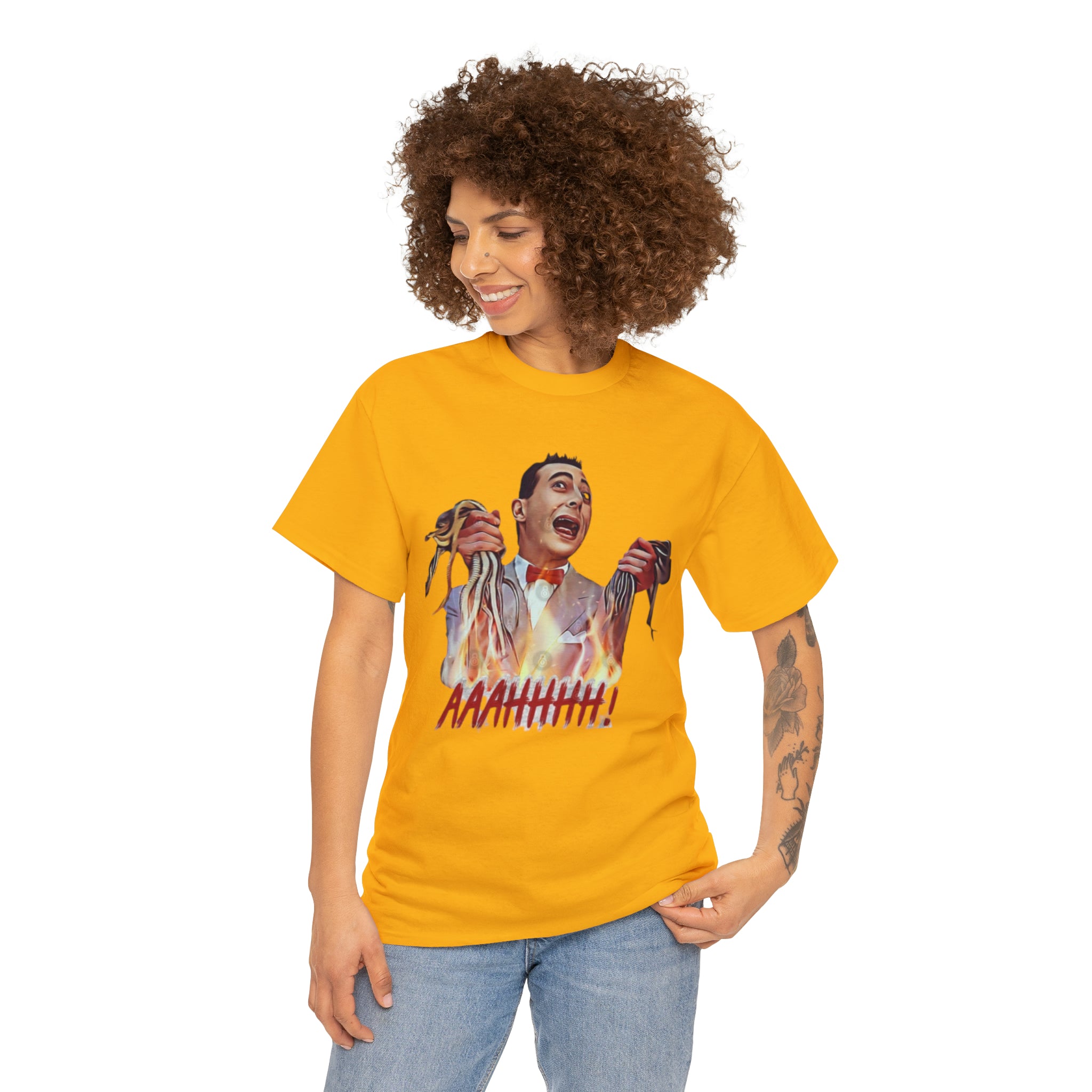 Pee Wee Herman-  Unisex Heavy Cotton T-Shirt - Creations by Chris and Carlos