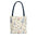 Mahjong Floral Tote Bag — Vintage Mahjong Tile Pattern All-Over Print Tote