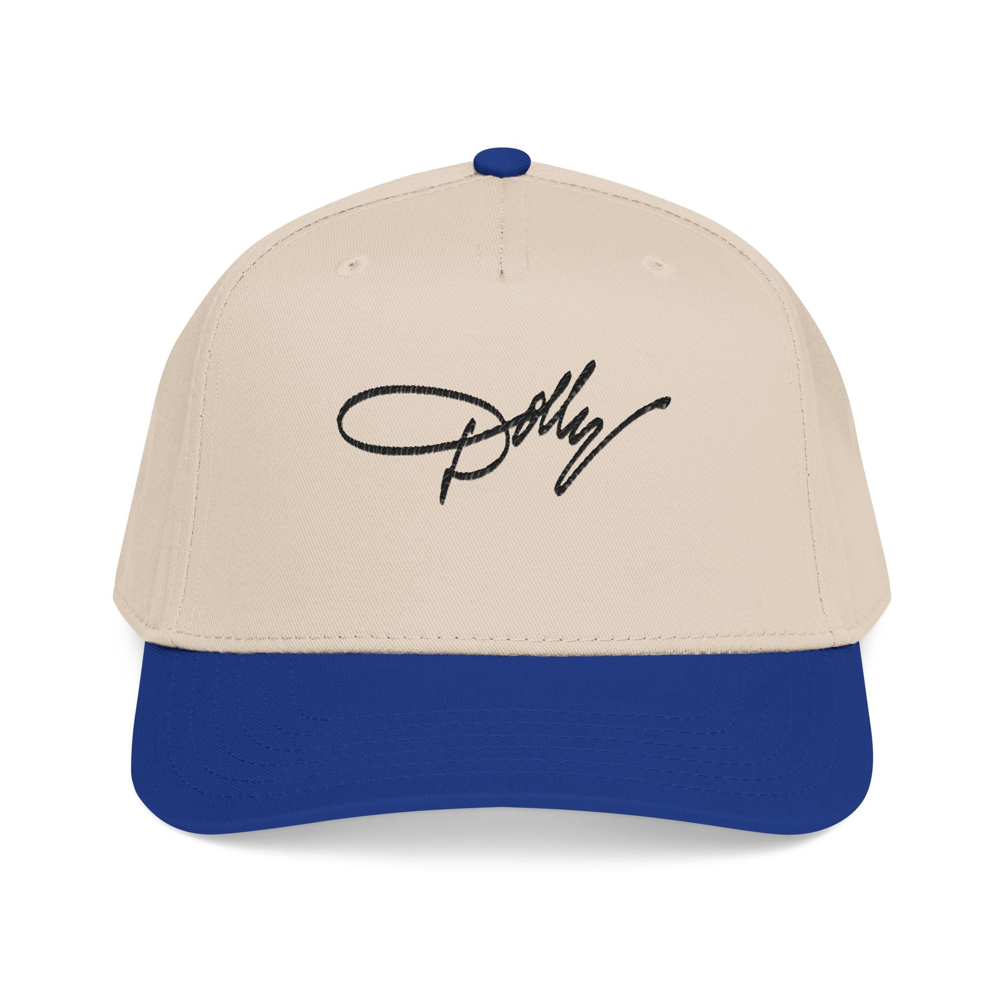 Embroidered 'Dolly' Signature Baseball Cap — Classic Mid-Profile Snapback - Creations by Chris and Carlos