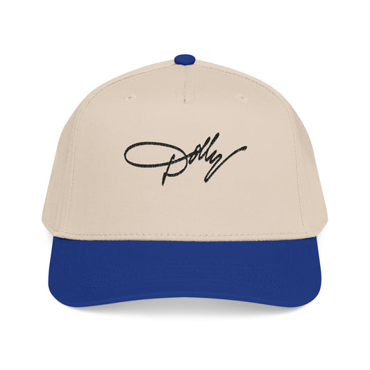 Embroidered 'Dolly' Signature Baseball Cap — Classic Mid-Profile Snapback - Creations by Chris and Carlos