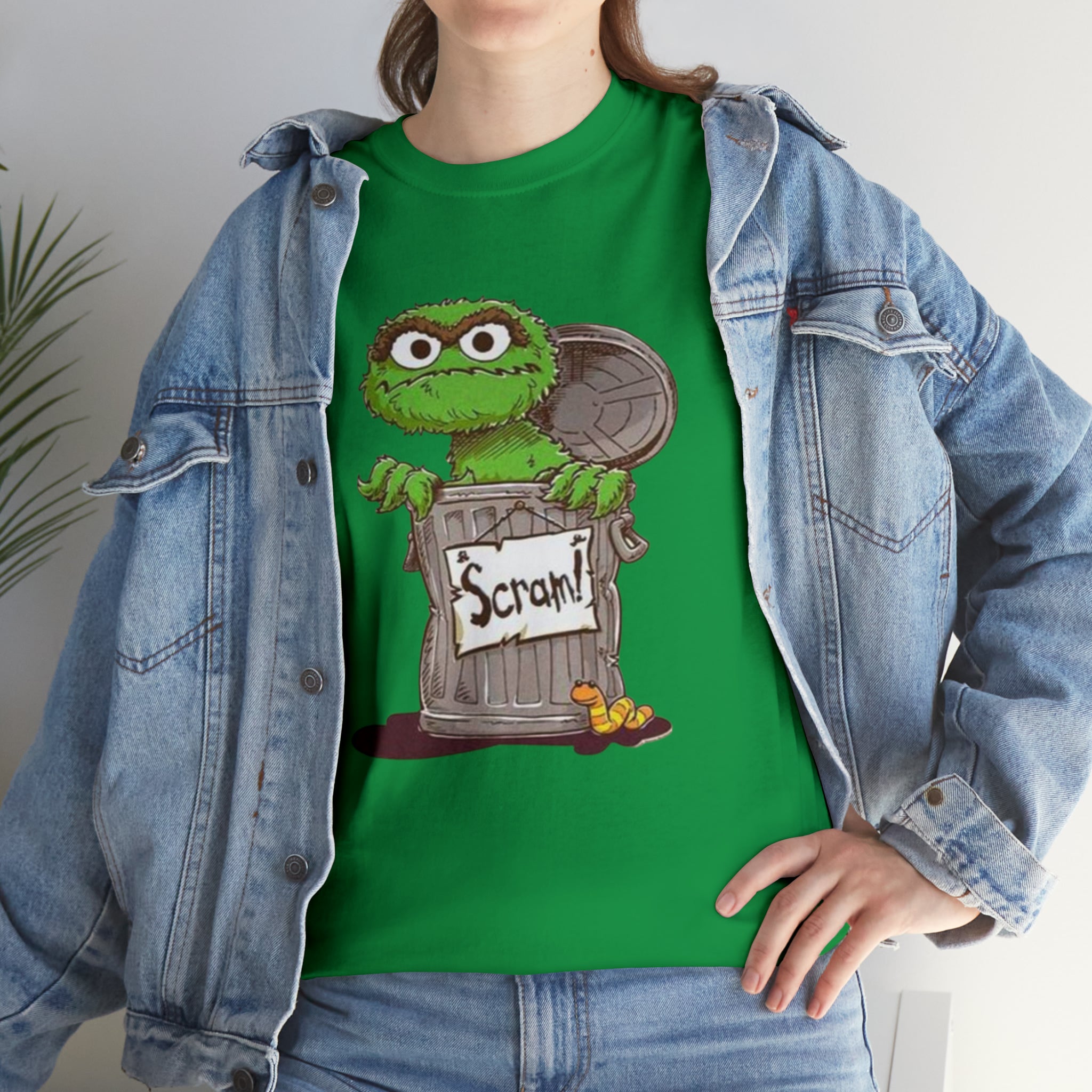 Oscar the Grouch- Unisex Heavy Cotton T-Shirt - Creations by Chris and Carlos