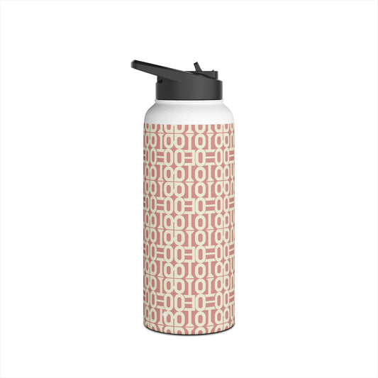 Copy of Prism Point Athletic Collection Geometric Blush Link Stainless Steel Water Bottle - Creations by Chris and Carlos