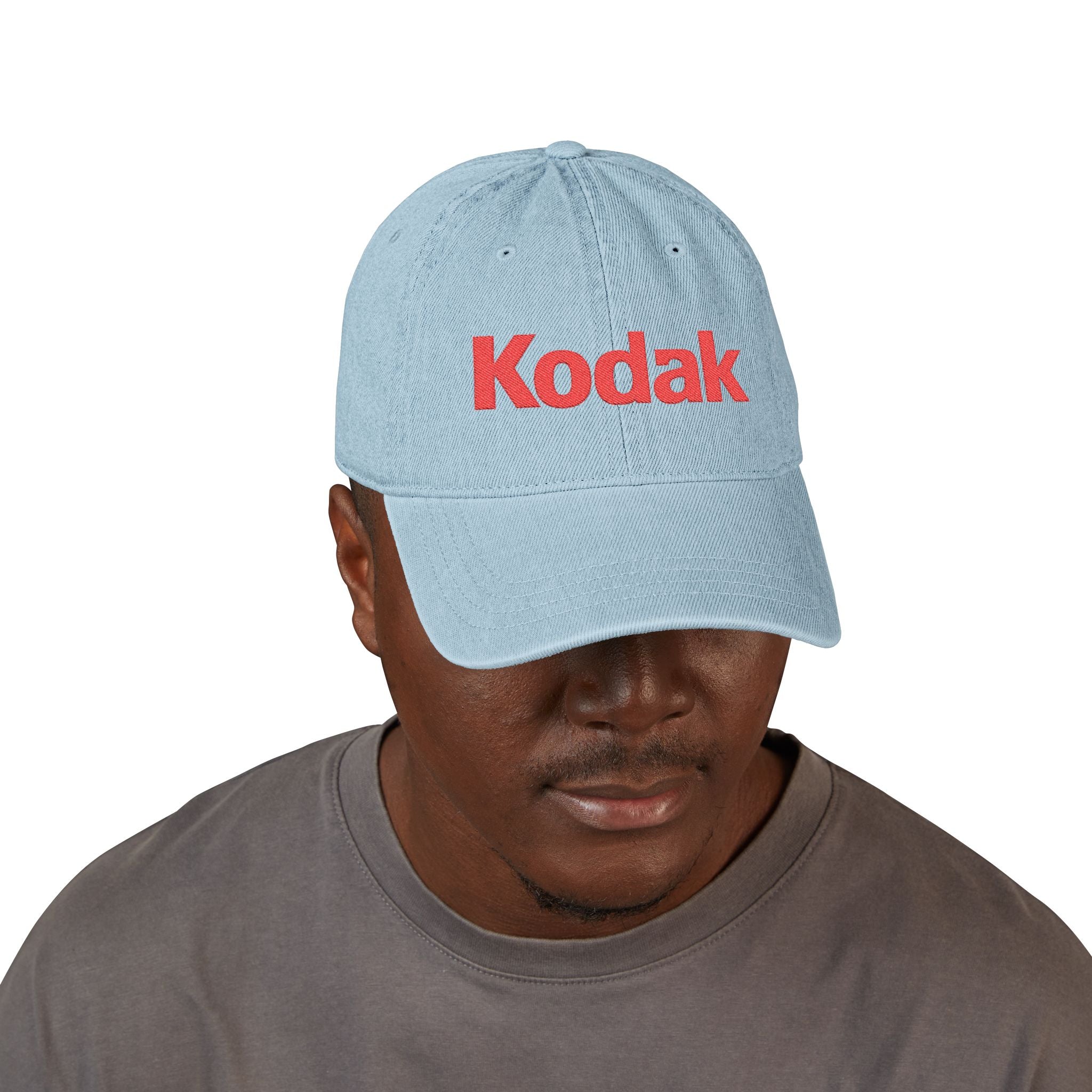 Kodak Embroidered Denim Hat - Vintage Logo Cap - Creations by Chris and Carlos