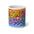 20oz Retro Floral Name Jumbo Mug — Three's Company 50th Anniversary Colorful Personalized 70s Style Coffee Cup