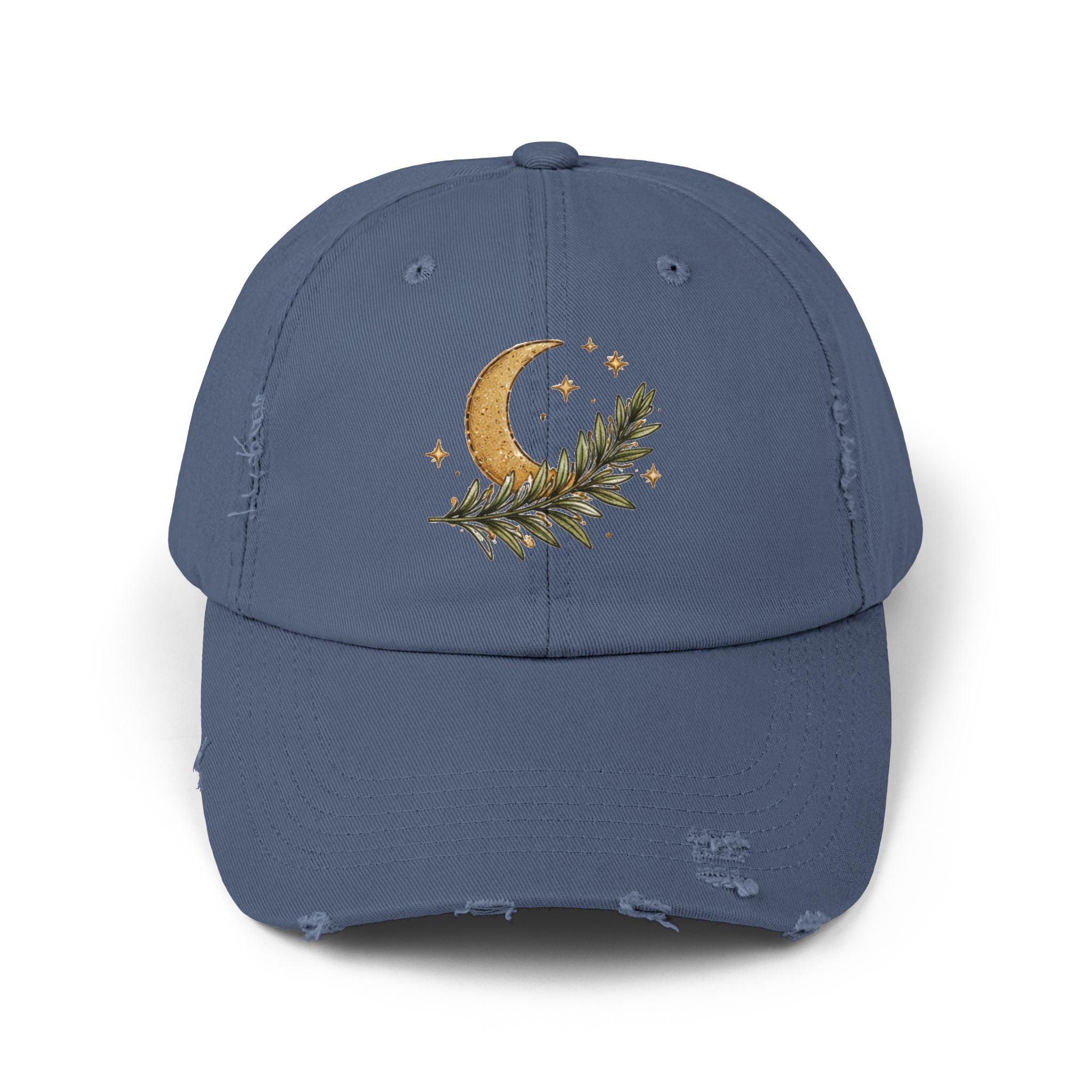 Old Soul Apothecary Distressed Moon & Laurel Baseball Cap - Creations by Chris and Carlos