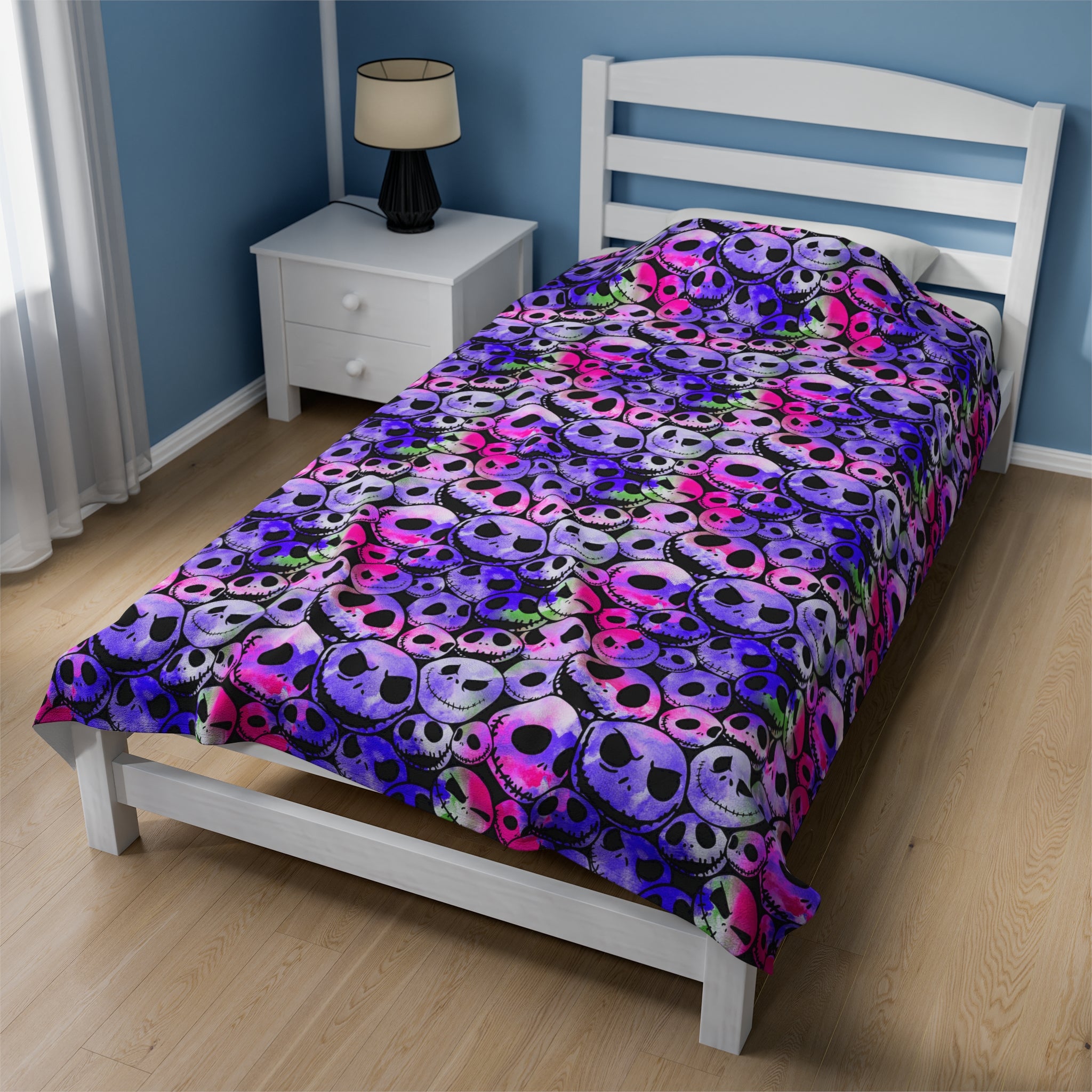 Nightmare before Christmas- Velveteen Plush CuddleLux Bliss Blanket - Creations by Chris and Carlos