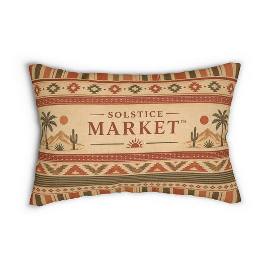 Southwest Solstice Market Lumbar Pillow - Creations by Chris and Carlos