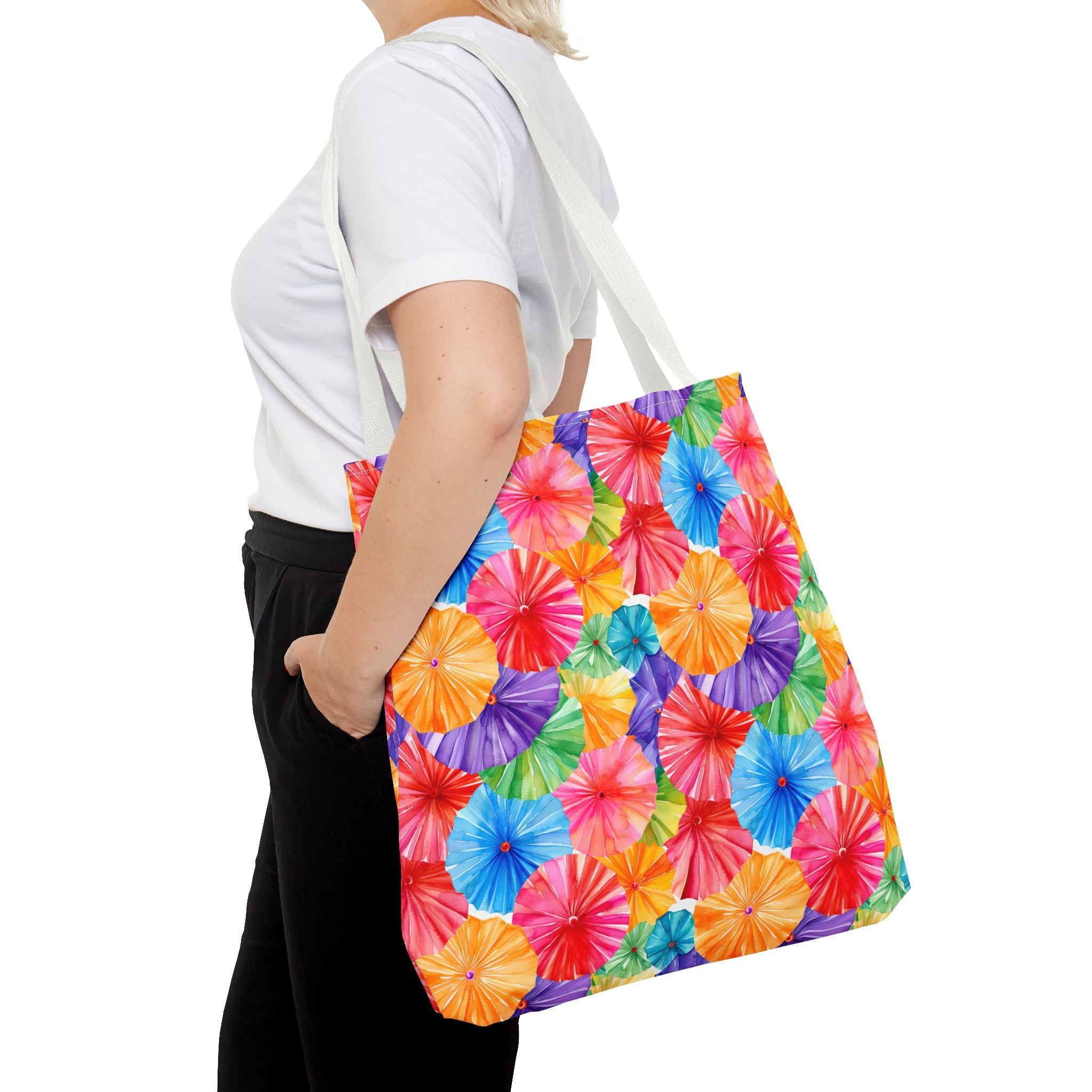 Sol y Alegría (Sun and Joy) Collection- Cactus Succulent Pattern Microfiber Blanket Soft Velveteen Throw for Home & Garden Lovers Colorful Paper Parasol Pattern Tote Bag — Vibrant Summer Beach Market Bag - Creations by Chris and Carlos