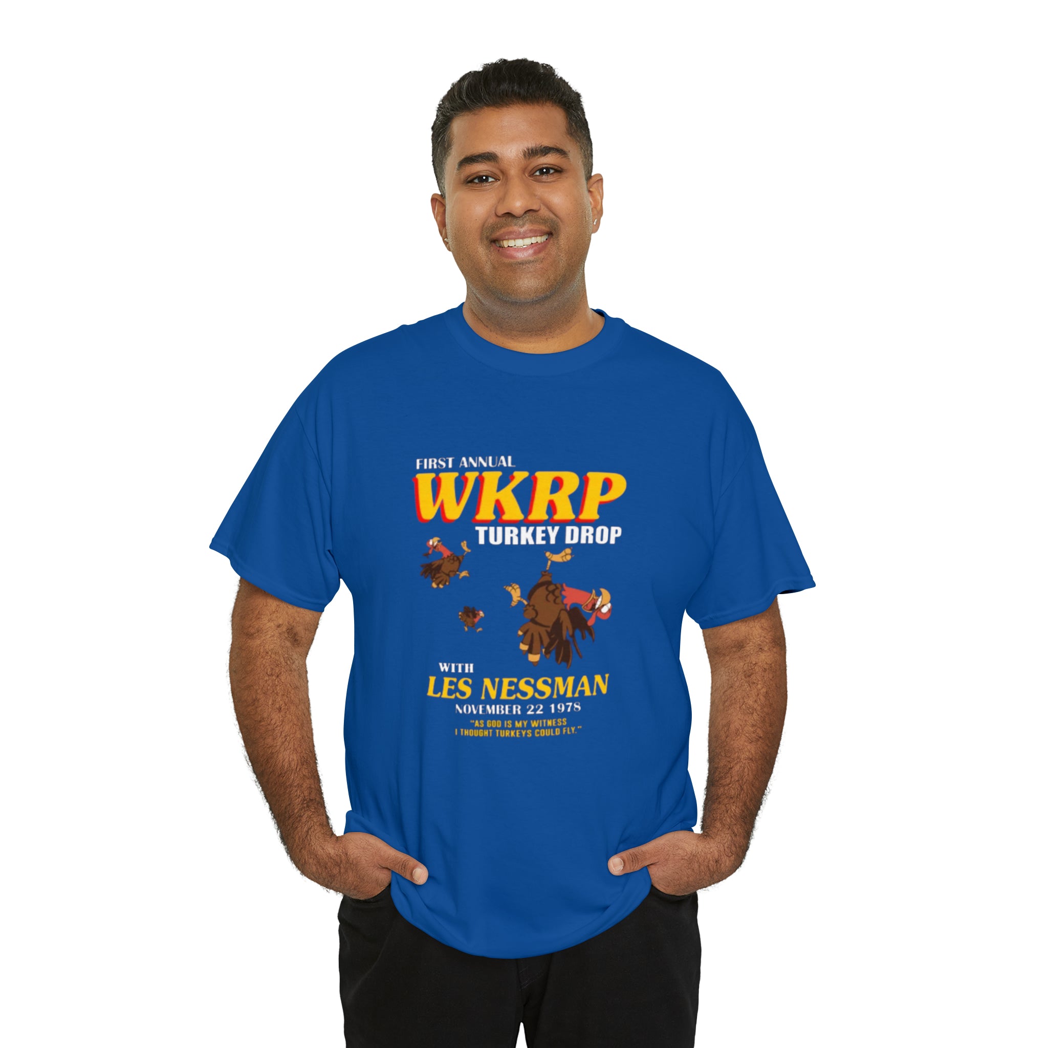 WKRP 70's TV Show- Unisex Heavy Cotton T-Shirt - Creations by Chris and Carlos